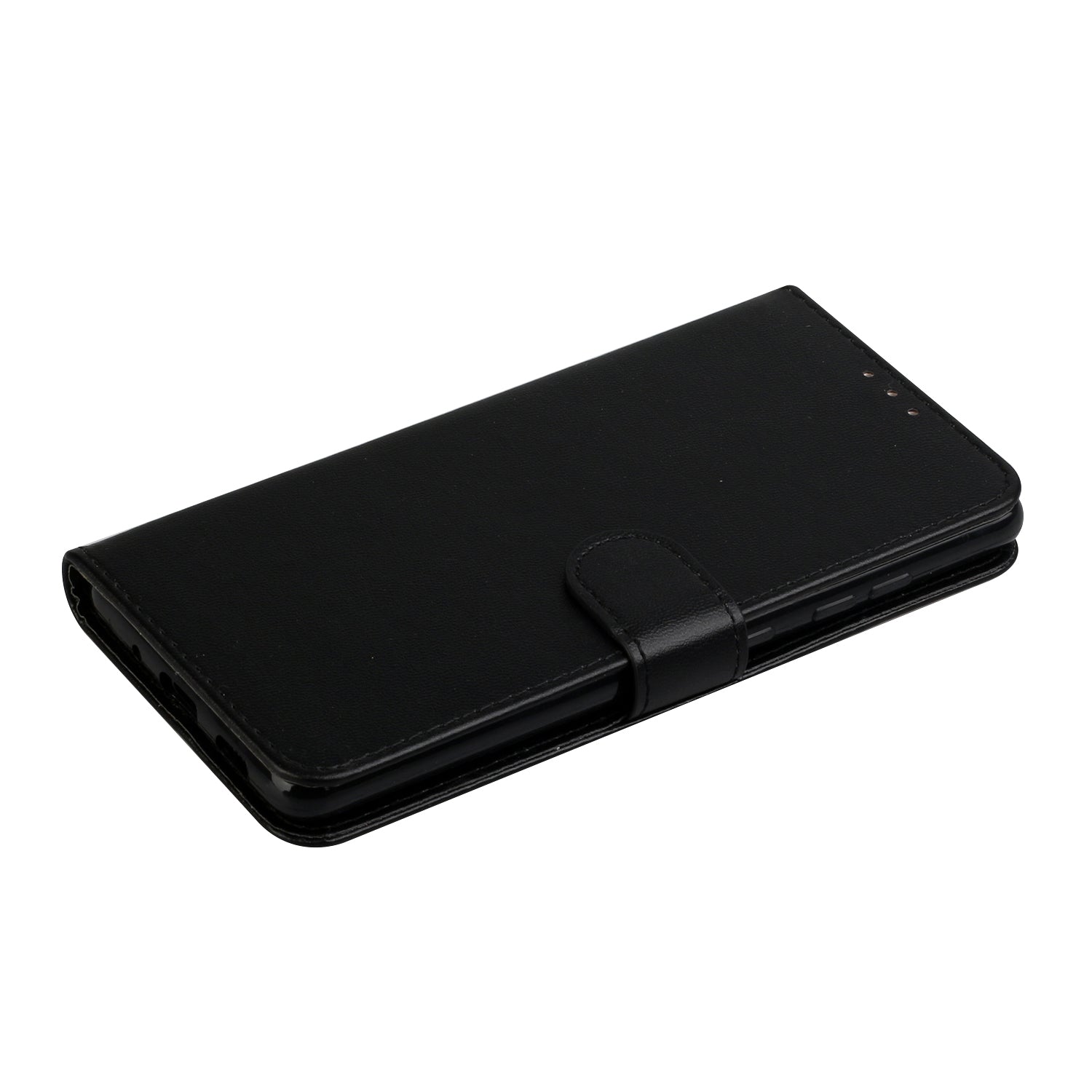 For Samsung Galaxy S20 FE 4G/5G/S20 Lite/S20 FE 2022 Solid Color Style with Card Slots Leather Shell - Black