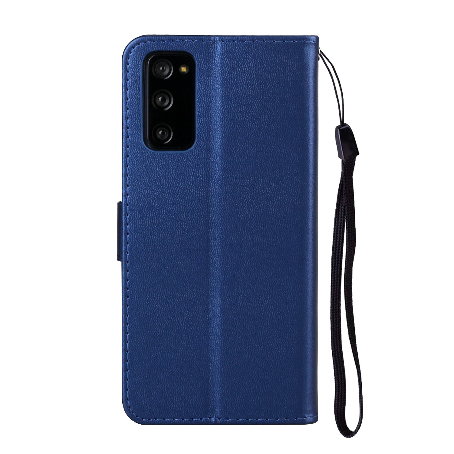 For Samsung Galaxy S20 FE 4G/5G/S20 Lite/S20 FE 2022 Solid Color Style with Card Slots Leather Shell - Blue