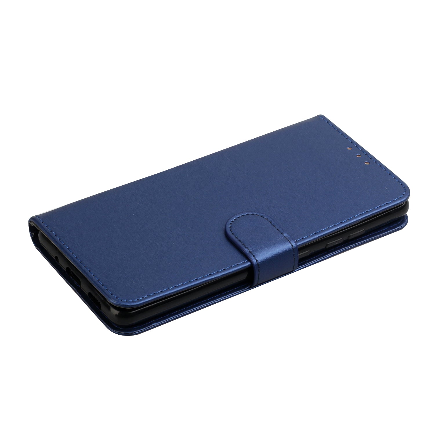 For Samsung Galaxy S20 FE 4G/5G/S20 Lite/S20 FE 2022 Solid Color Style with Card Slots Leather Shell - Blue