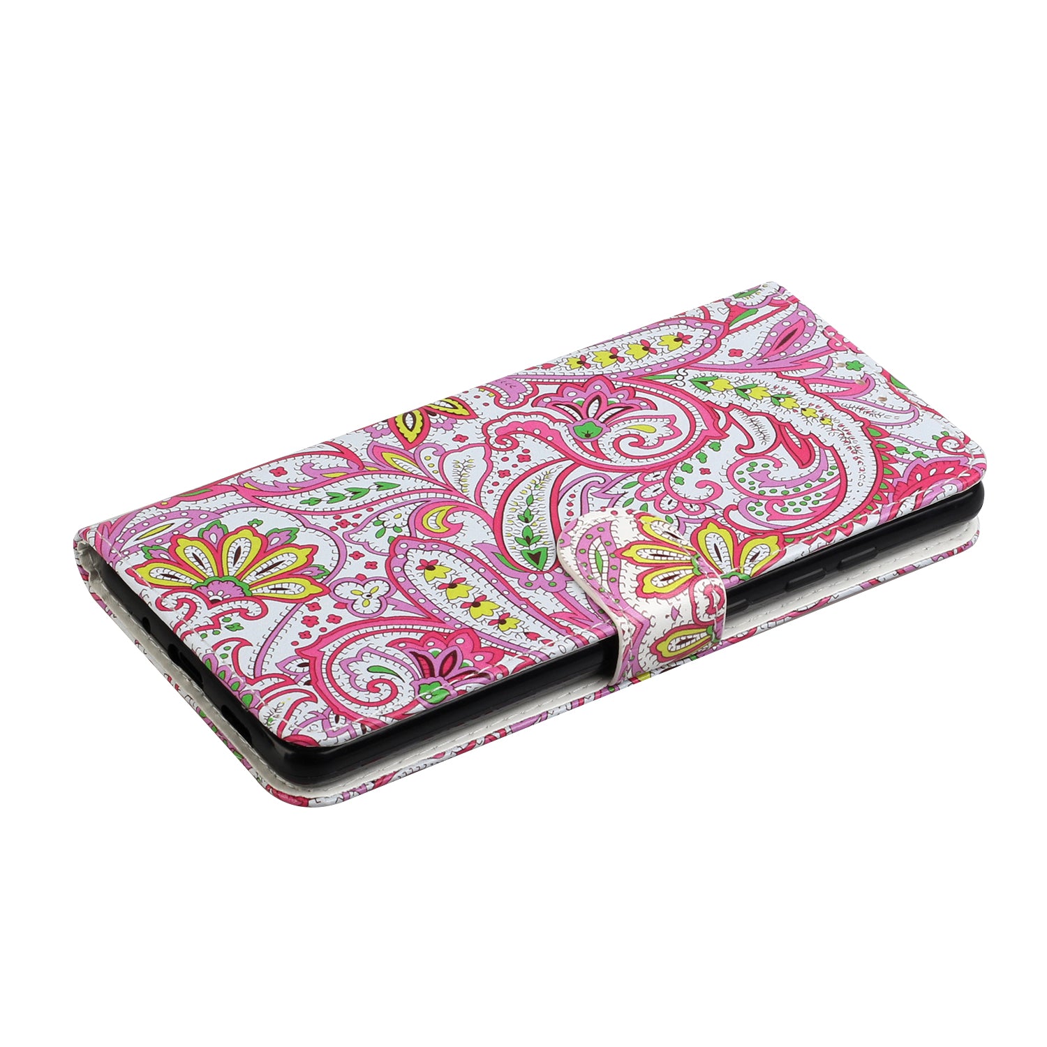 For Samsung Galaxy S20 FE 4G/5G/S20 Lite/S20 FE 2022 Embossed Patterned Wallet Flip Leather Case with Lanyard - Flower Pattern