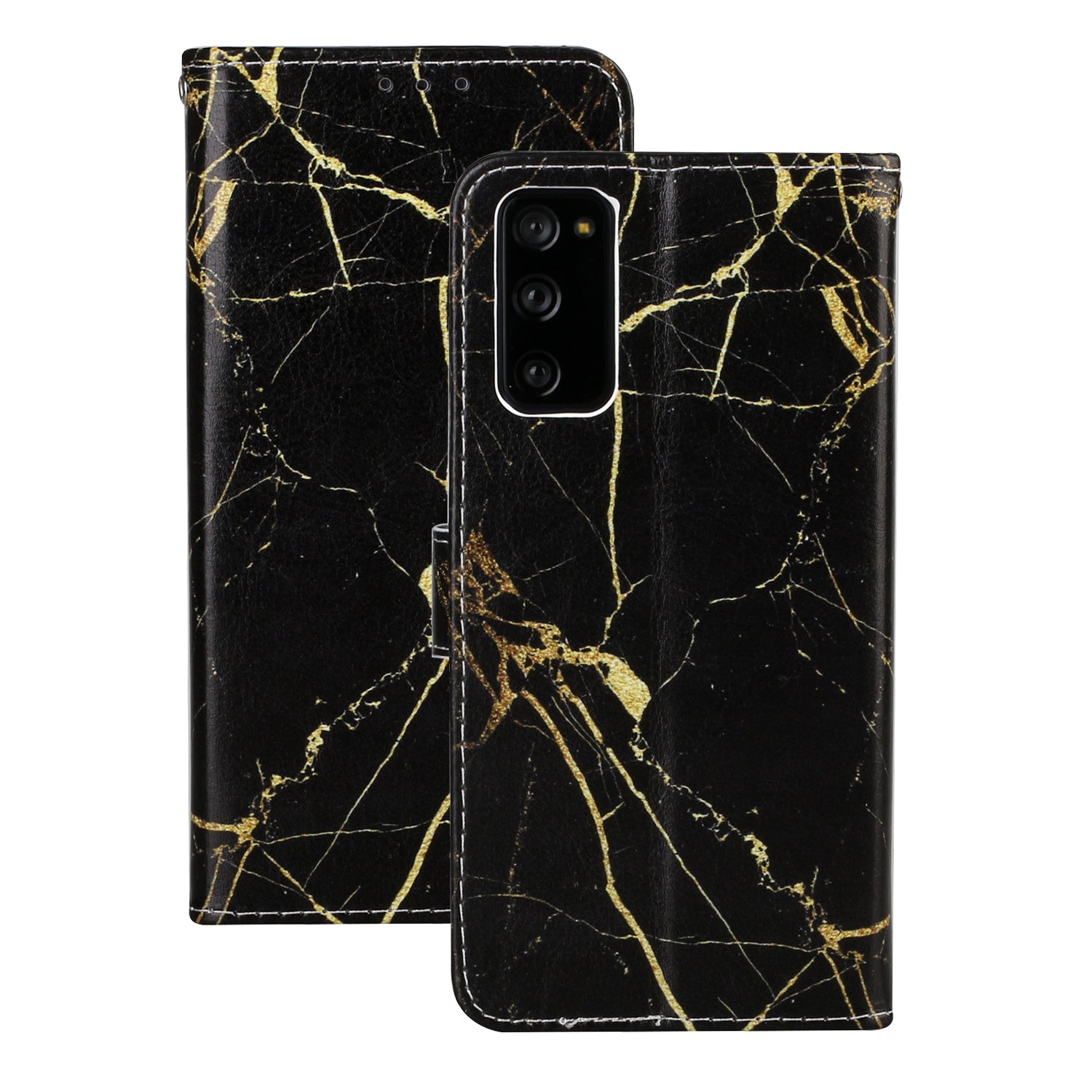 For Samsung Galaxy S20 FE 4G/5G/S20 Lite/S20 FE 2022 Pattern Printing Wallet Leather Protector Cover - Marbling Texture