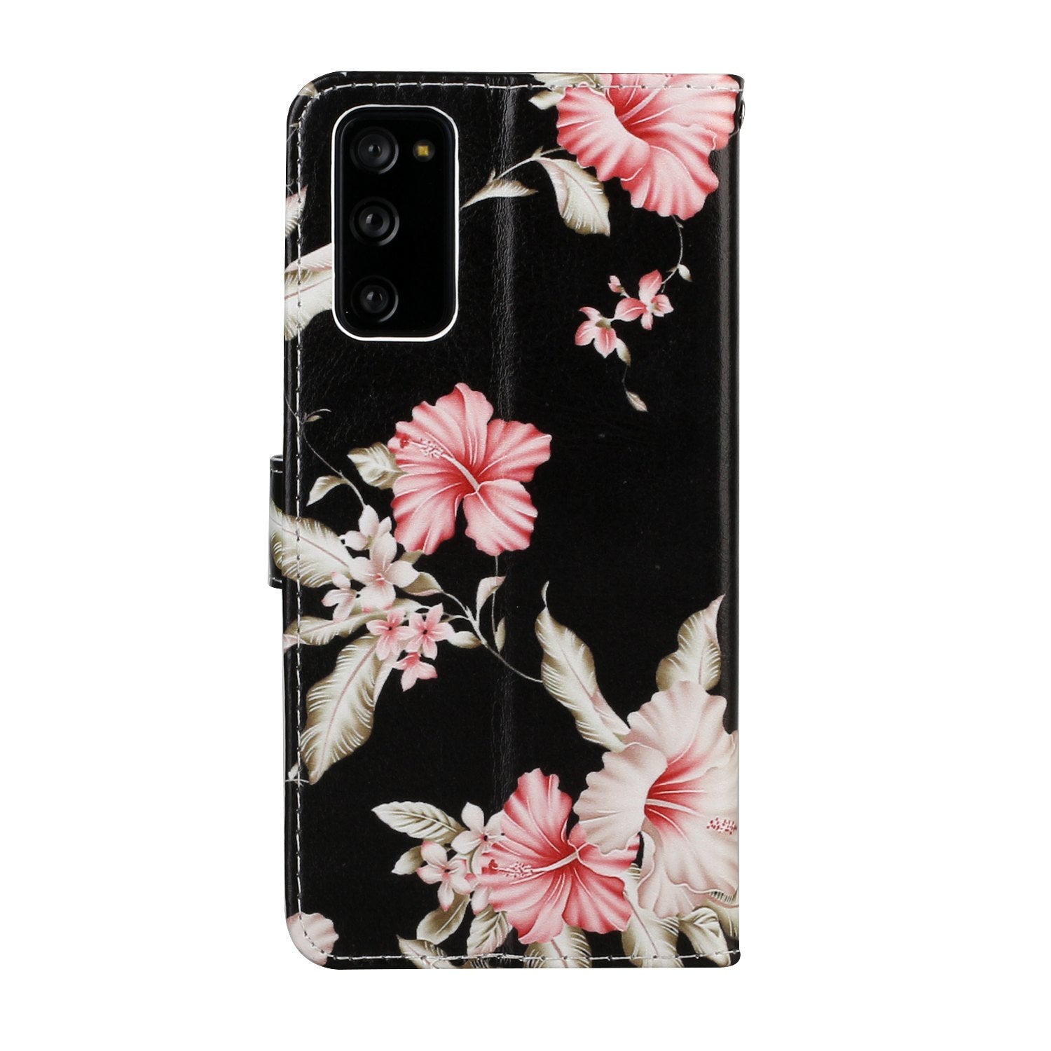 For Samsung Galaxy S20 FE 4G/5G/S20 Lite/S20 FE 2022 Pattern Printing Wallet Leather Protector Cover - Pink Flower