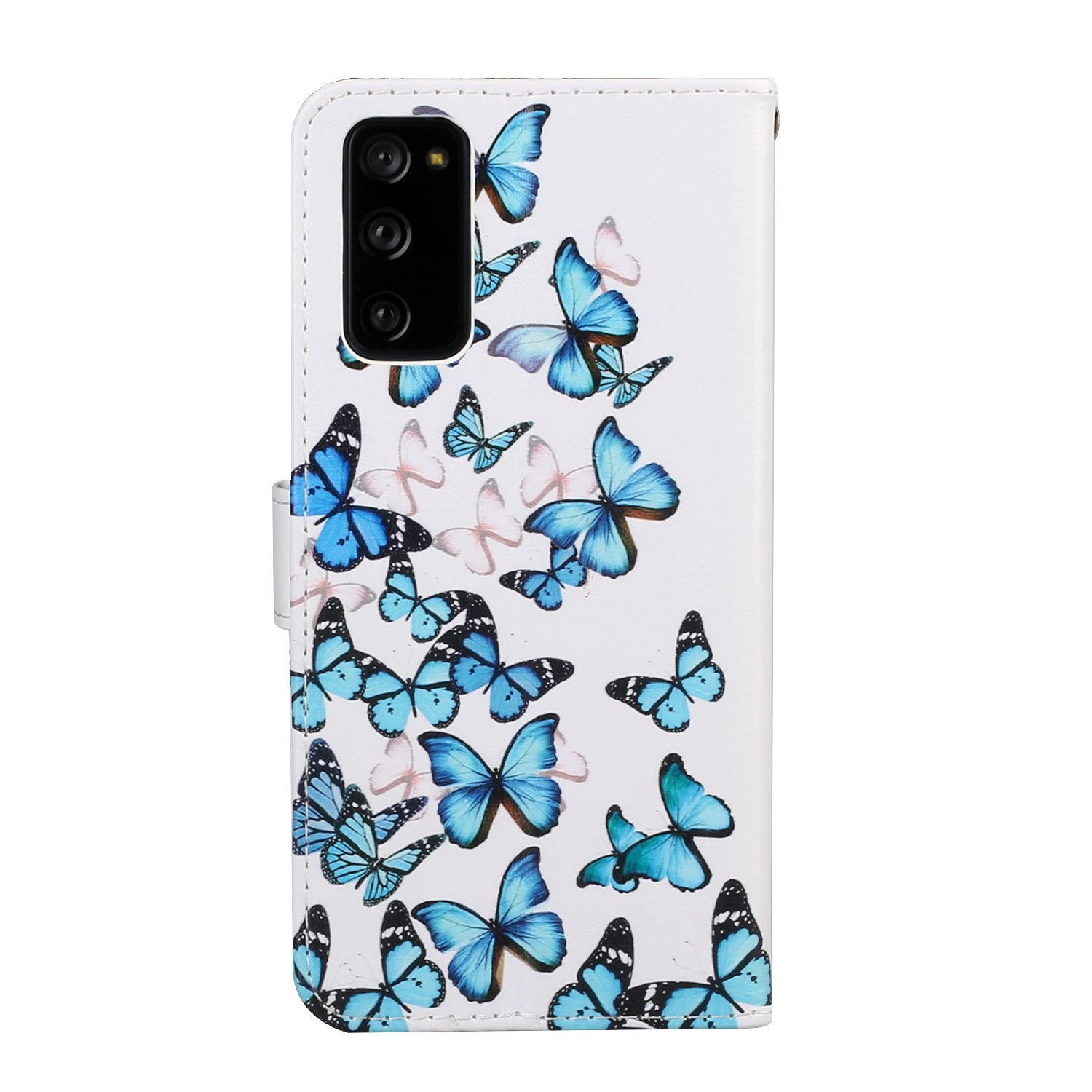 For Samsung Galaxy S20 FE 4G/5G/S20 Lite/S20 FE 2022 Pattern Printing Wallet Leather Protector Cover - Butterfly