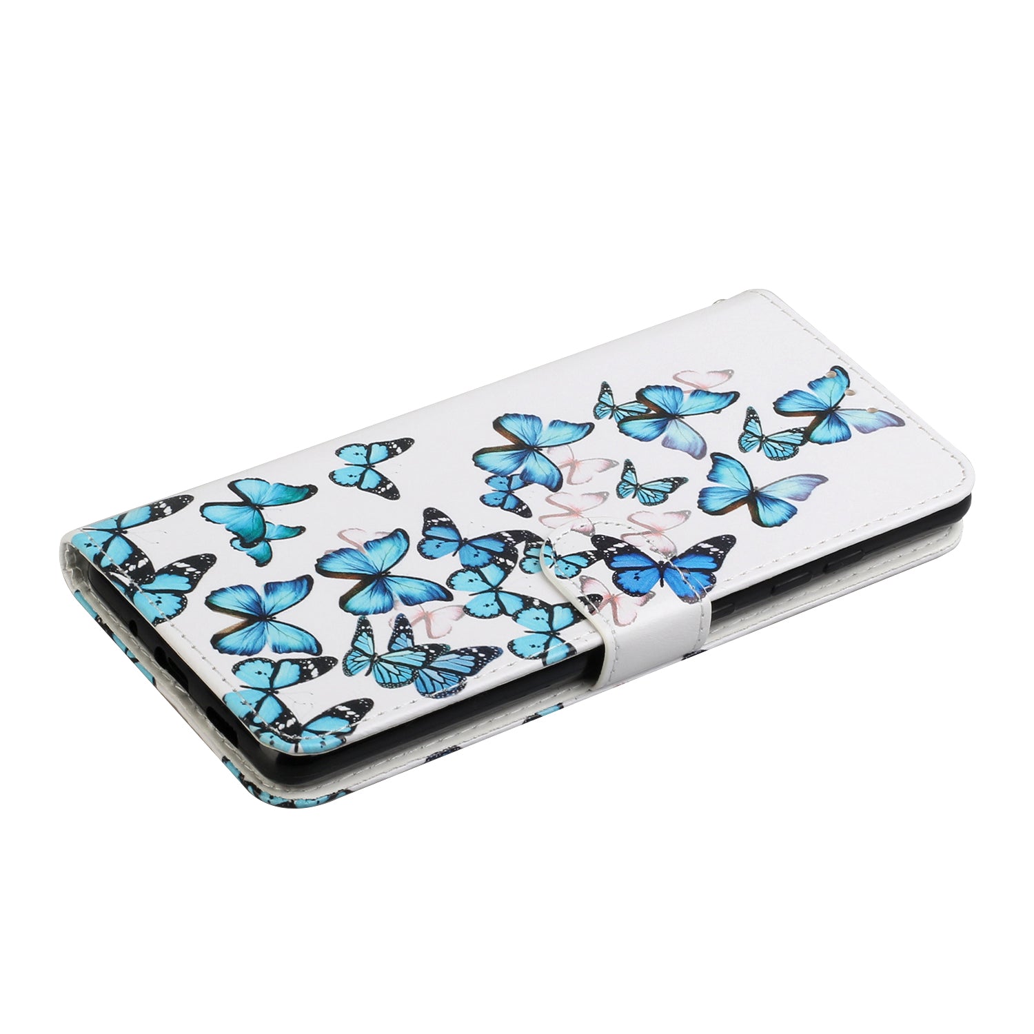 For Samsung Galaxy S20 FE 4G/5G/S20 Lite/S20 FE 2022 Pattern Printing Wallet Leather Protector Cover - Butterfly