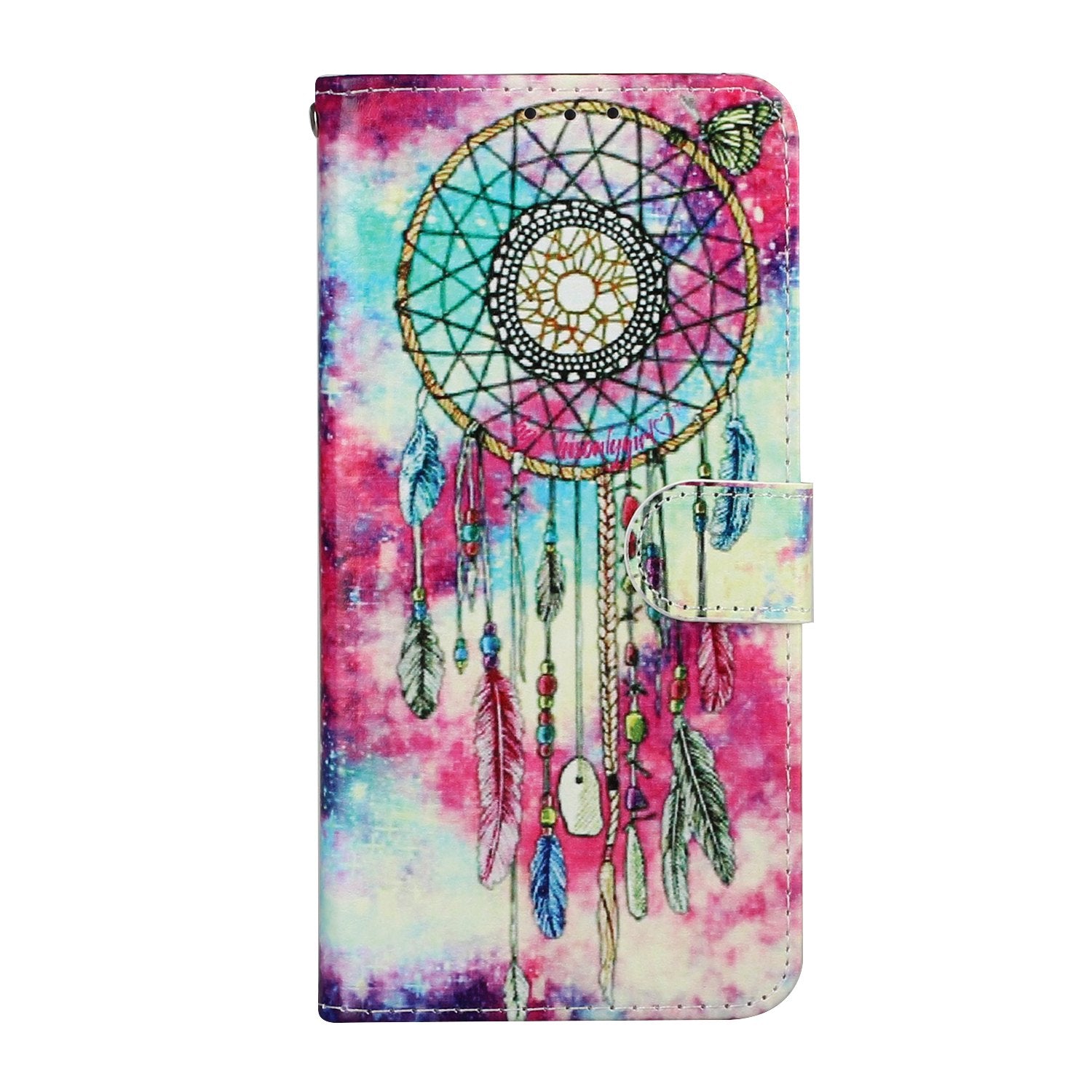 For Samsung Galaxy S20 FE 4G/5G/S20 Lite/S20 FE 2022 Pattern Printing Wallet Leather Protector Cover - Dream Catcher