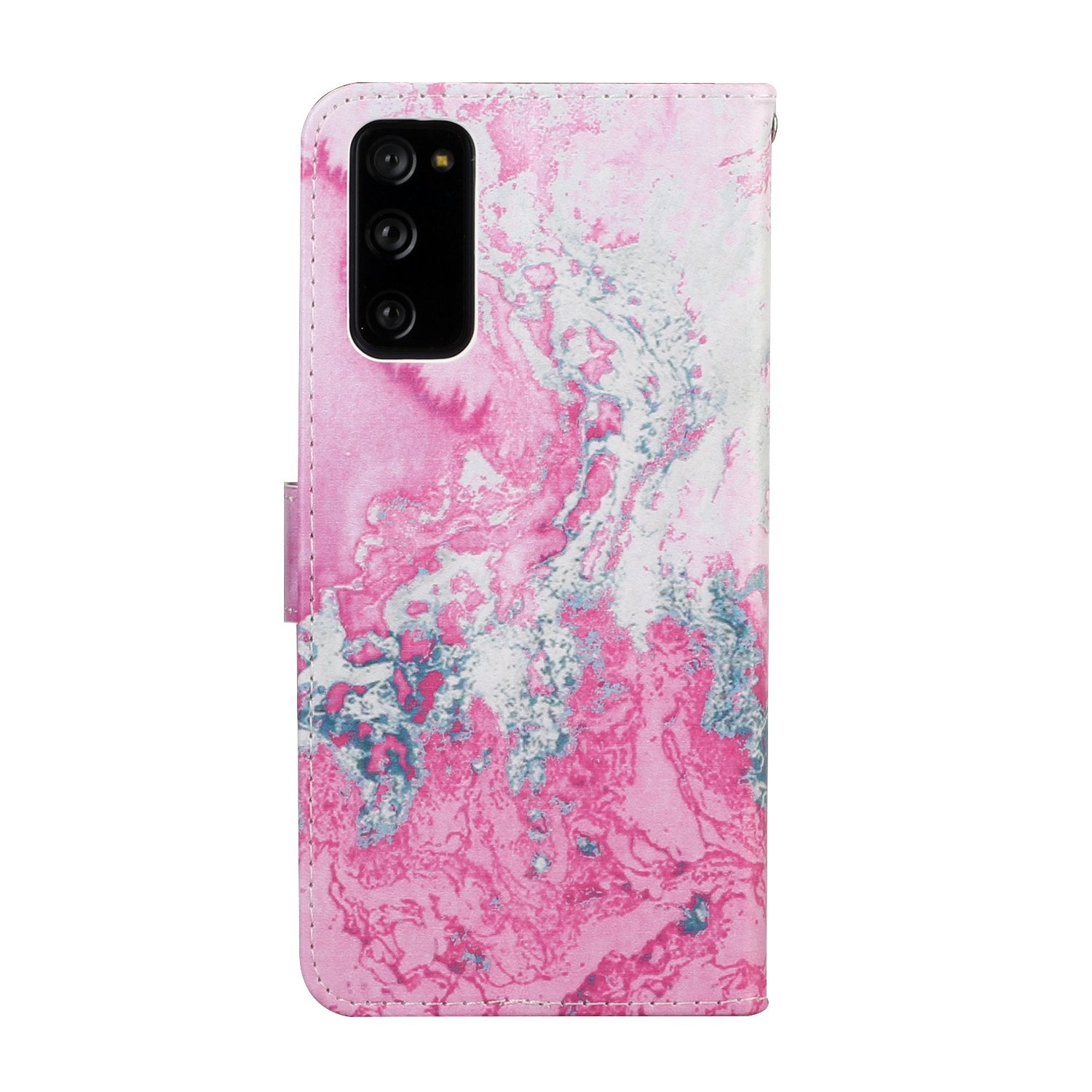 For Samsung Galaxy S20 FE 4G/5G/S20 Lite/S20 FE 2022 Pattern Printing Wallet Leather Protector Cover - Rose Marbling