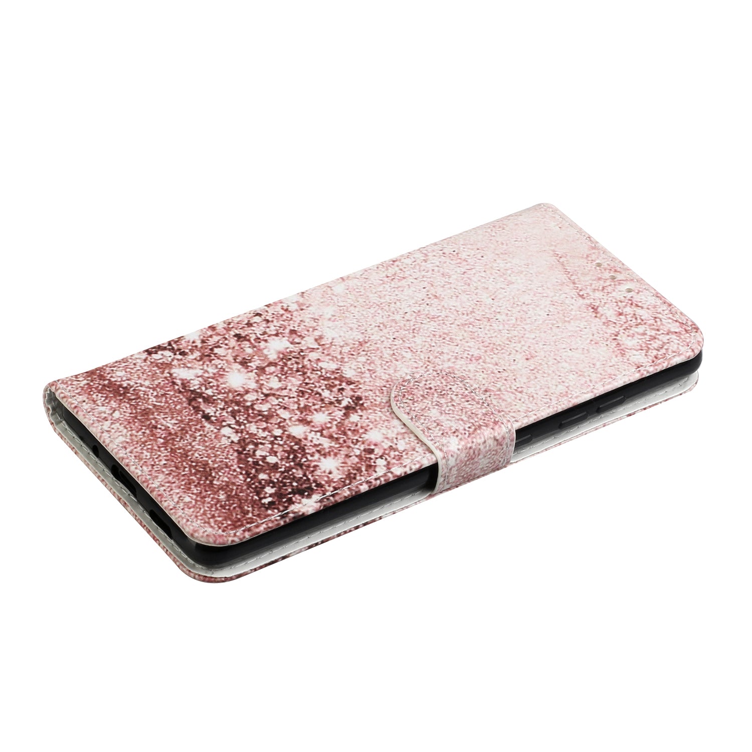 For Samsung Galaxy S20 FE 4G/5G/S20 Lite/S20 FE 2022 Pattern Printing Wallet Leather Protector Cover - Glitter Powder