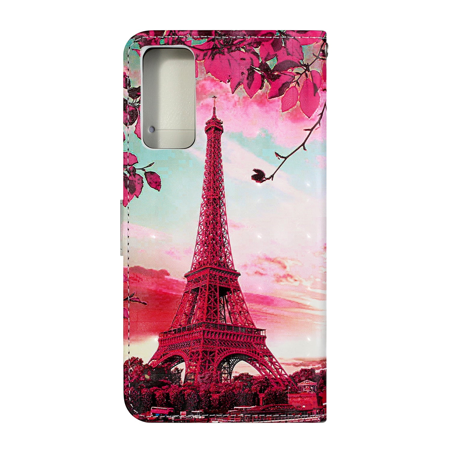 Pattern Printing Leather Protector with Hanging Strap for Samsung Galaxy S20 Plus/S20 Plus 5G  Stand Case - Tower