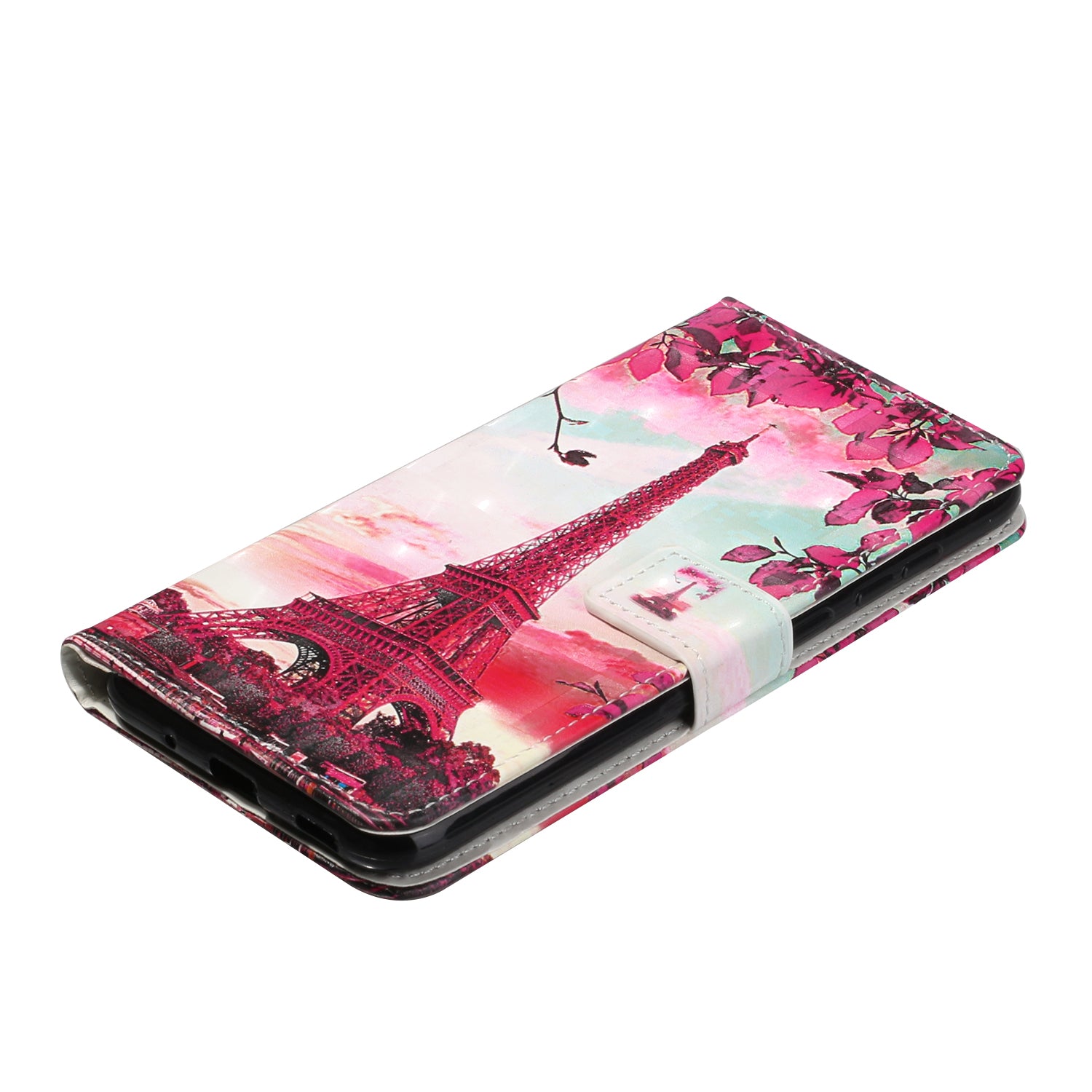 Pattern Printing Leather Protector with Hanging Strap for Samsung Galaxy S20 Plus/S20 Plus 5G  Stand Case - Tower