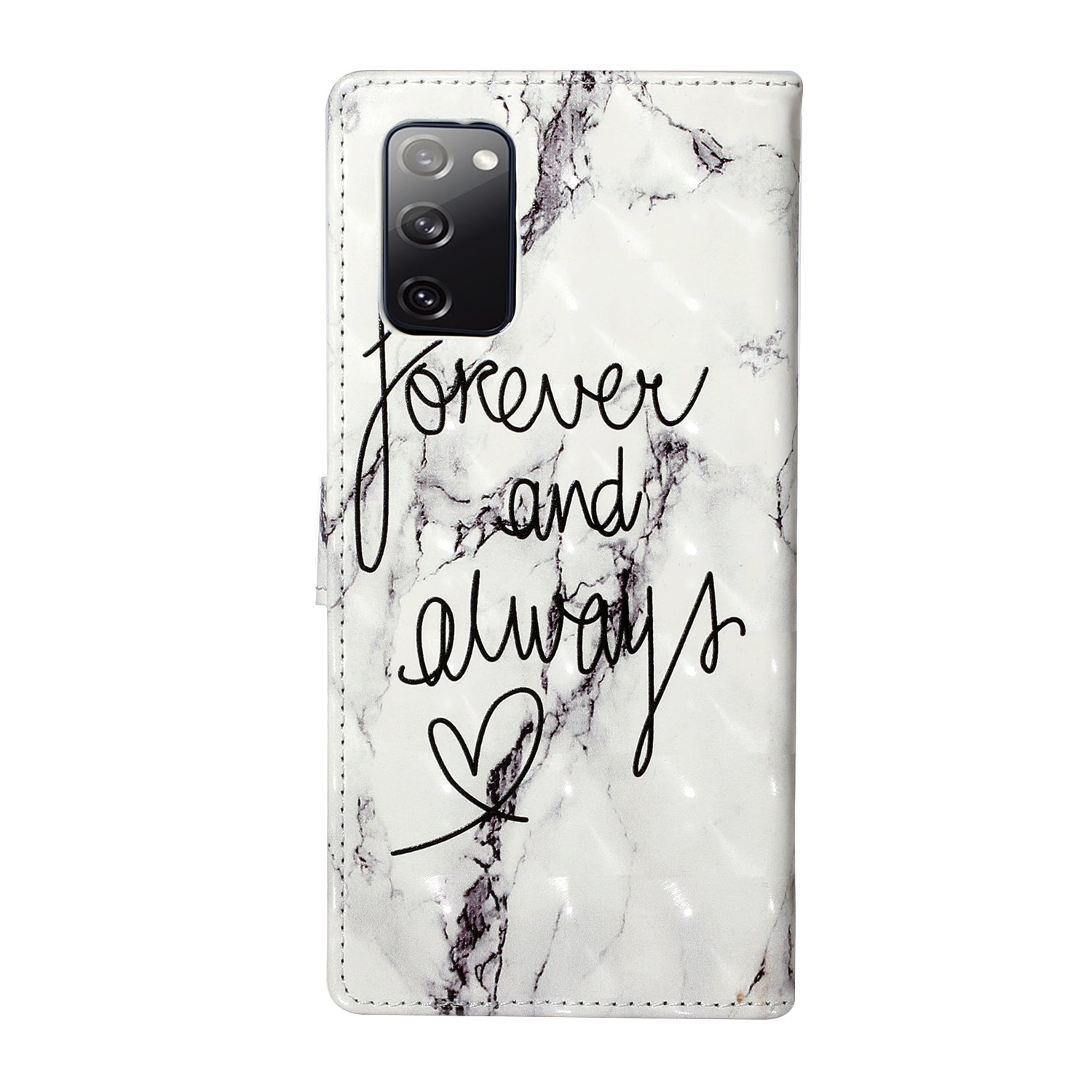 For Samsung Galaxy S20 FE 4G/5G/S20 Lite/S20 FE 2022 Light Spot Decor Pattern Printing Leather Case - Forever and Always