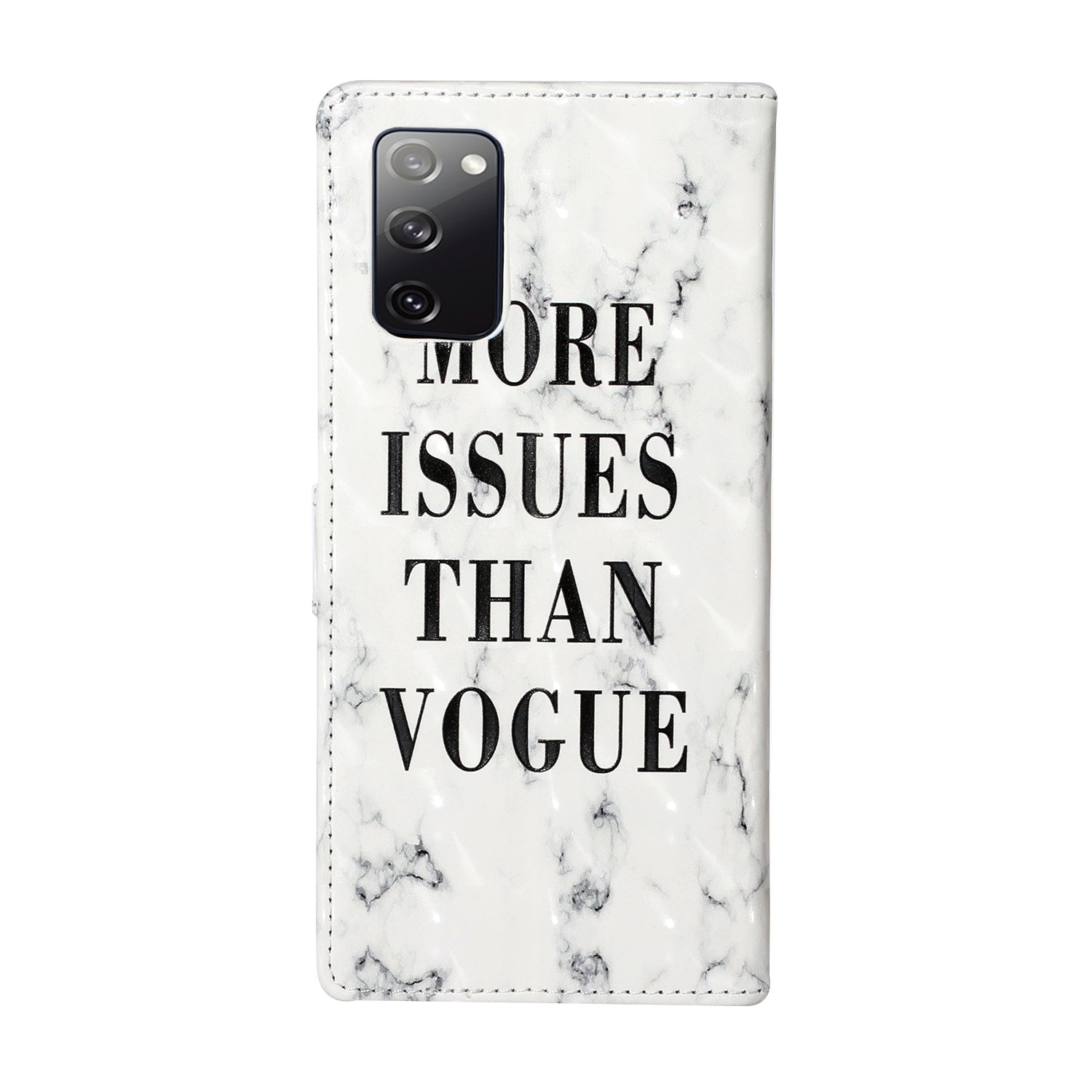 For Samsung Galaxy S20 FE 4G/5G/S20 Lite/S20 FE 2022 Light Spot Decor Pattern Printing Leather Case - Slogan