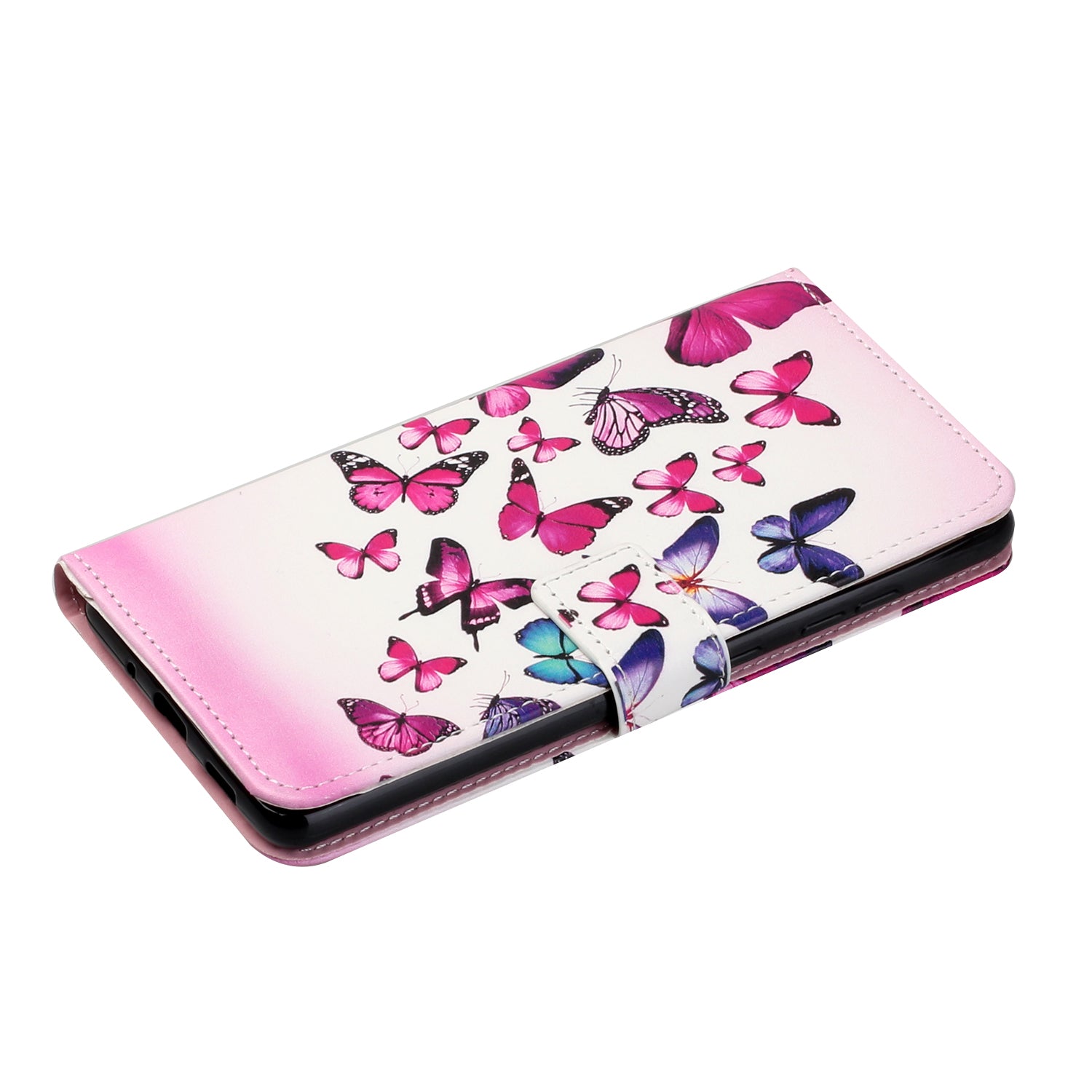 Painting Wallet Stand Leather Case for Samsung Galaxy S20 FE/S20 Fan Edition/S20 FE 5G/S20 Fan Edition 5G - Colorful Butterfly