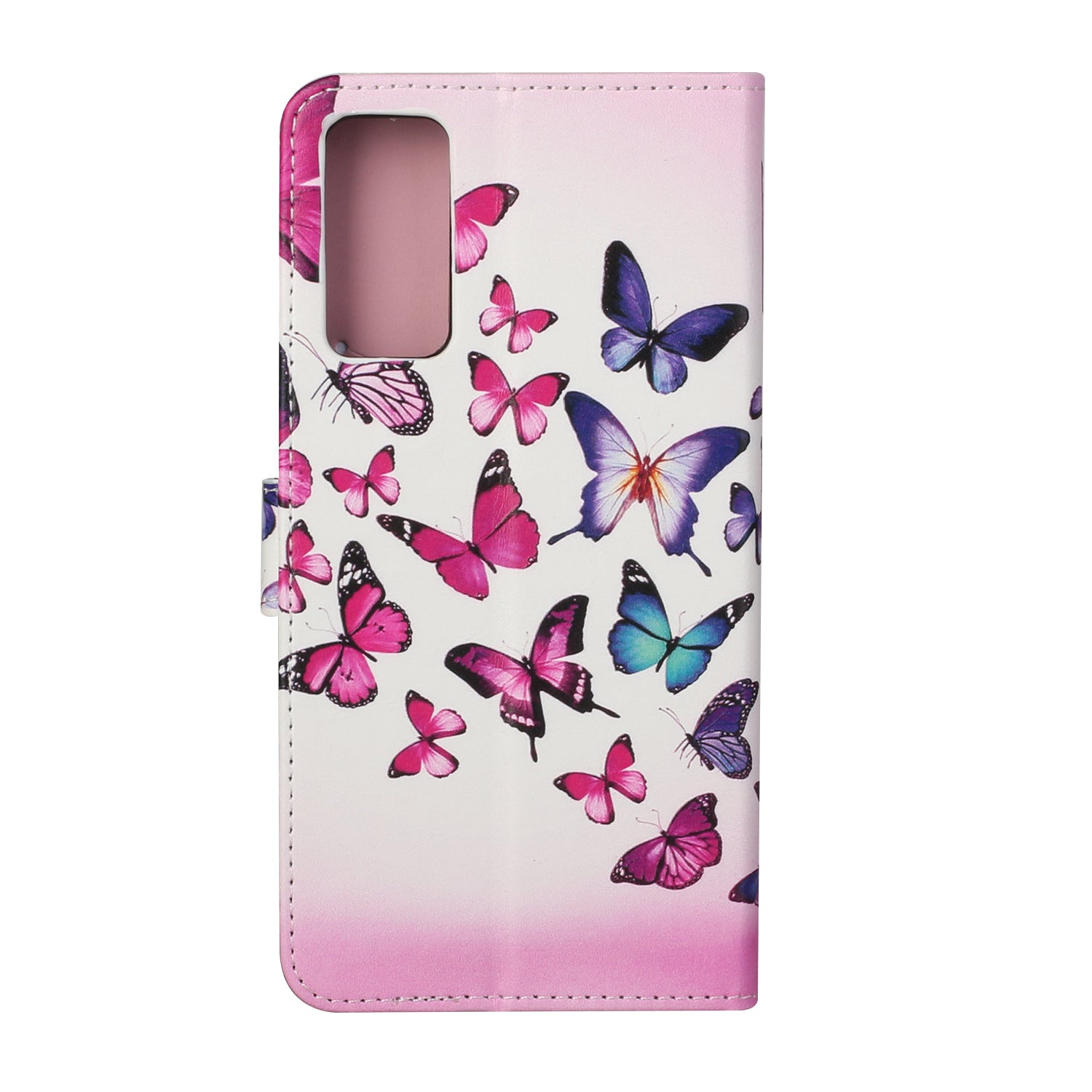 Painting Wallet Stand Leather Case for Samsung Galaxy S20 FE/S20 Fan Edition/S20 FE 5G/S20 Fan Edition 5G - Colorful Butterfly