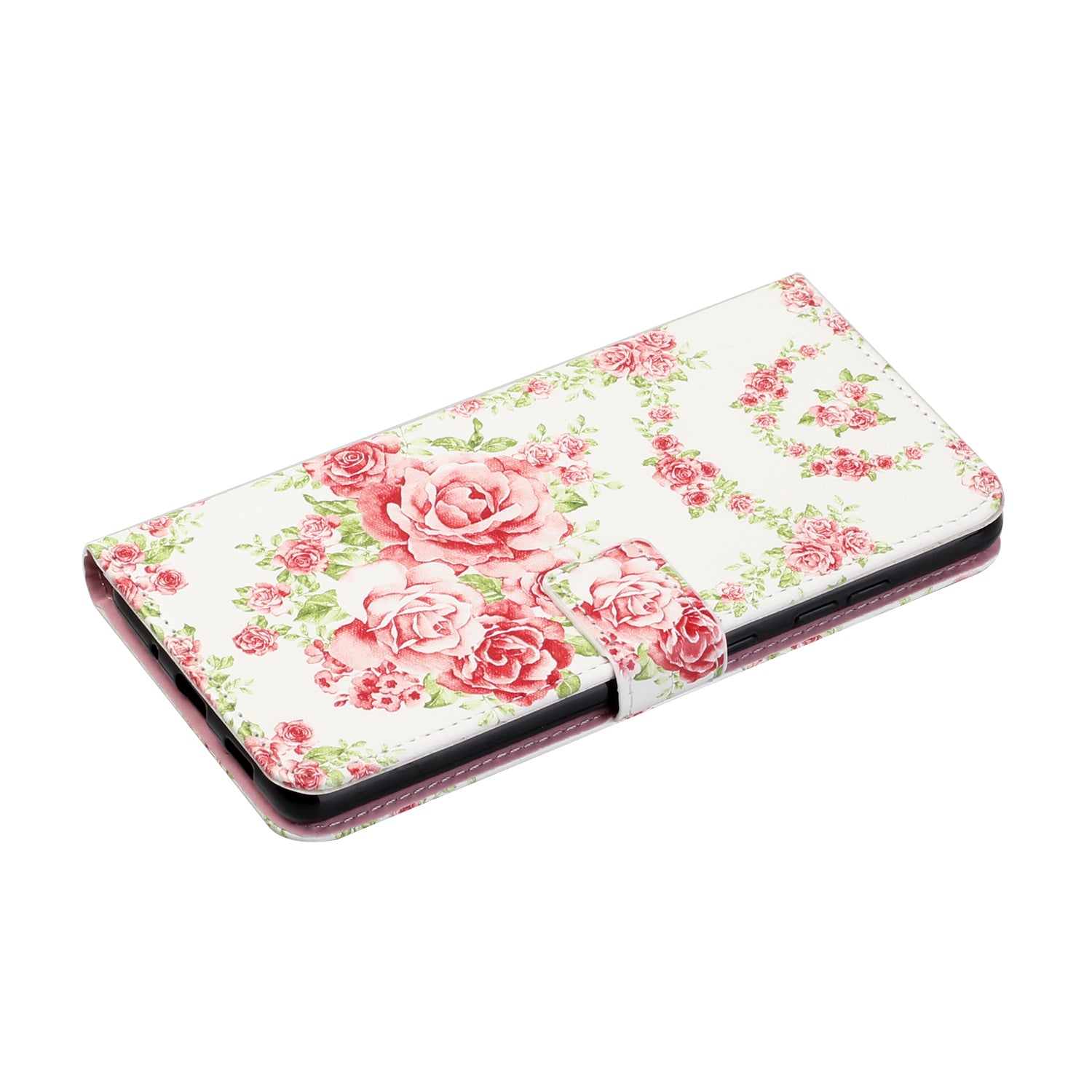 Painting Wallet Stand Leather Case for Samsung Galaxy S20 FE/S20 Fan Edition/S20 FE 5G/S20 Fan Edition 5G - Rose