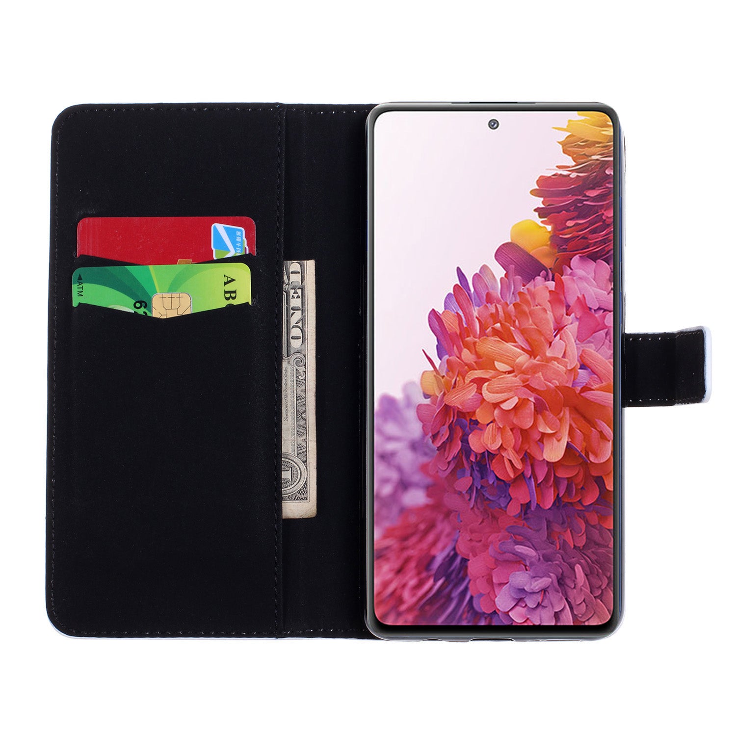 Painting Wallet Stand Leather Case for Samsung Galaxy S20 FE/S20 Fan Edition/S20 FE 5G/S20 Fan Edition 5G - Boy and Girl