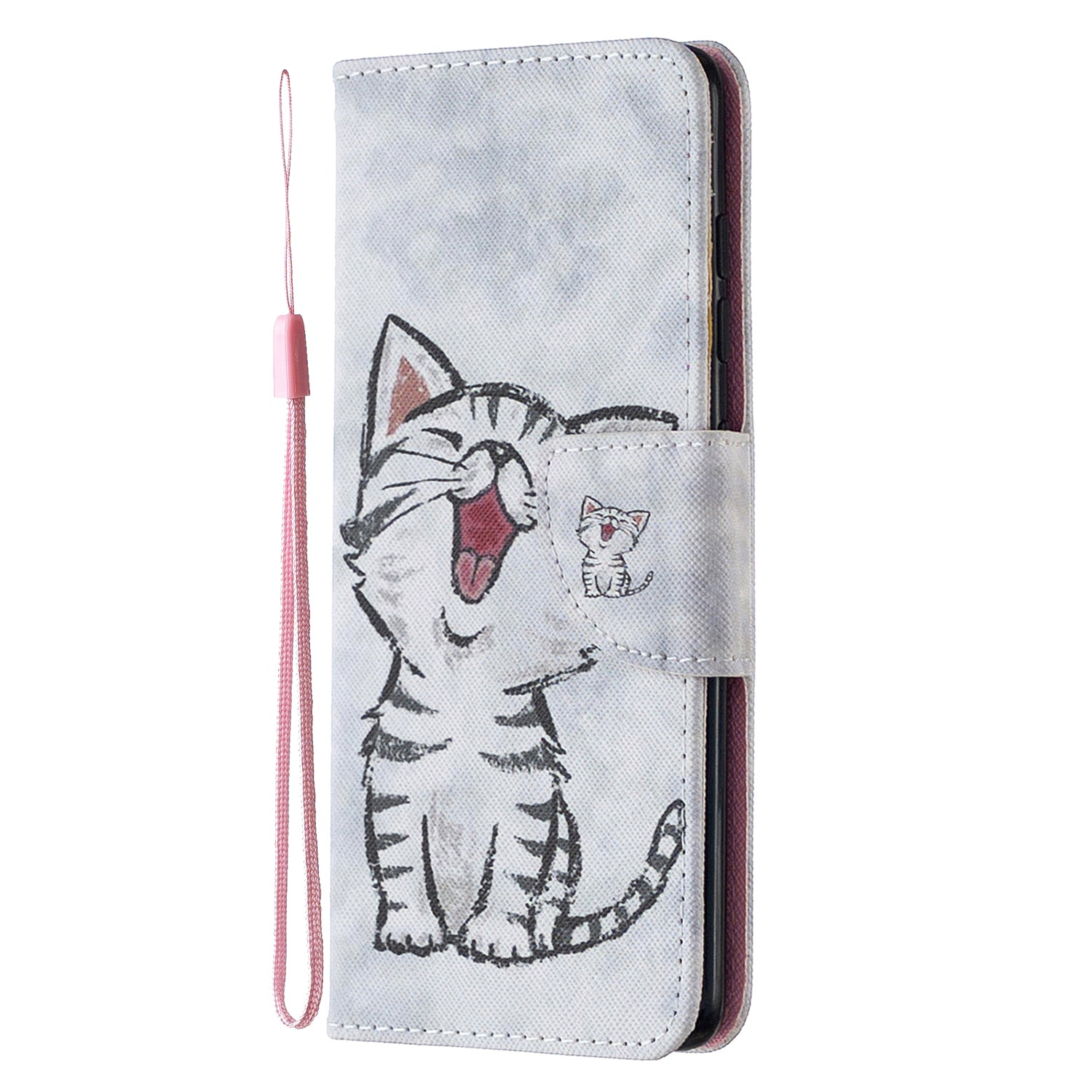 For Samsung Galaxy S20 FE 4G/5G/S20 Lite/S20 FE 2022 Pattern Printing PU Leather Wallet Stand Phone Cover - Cat