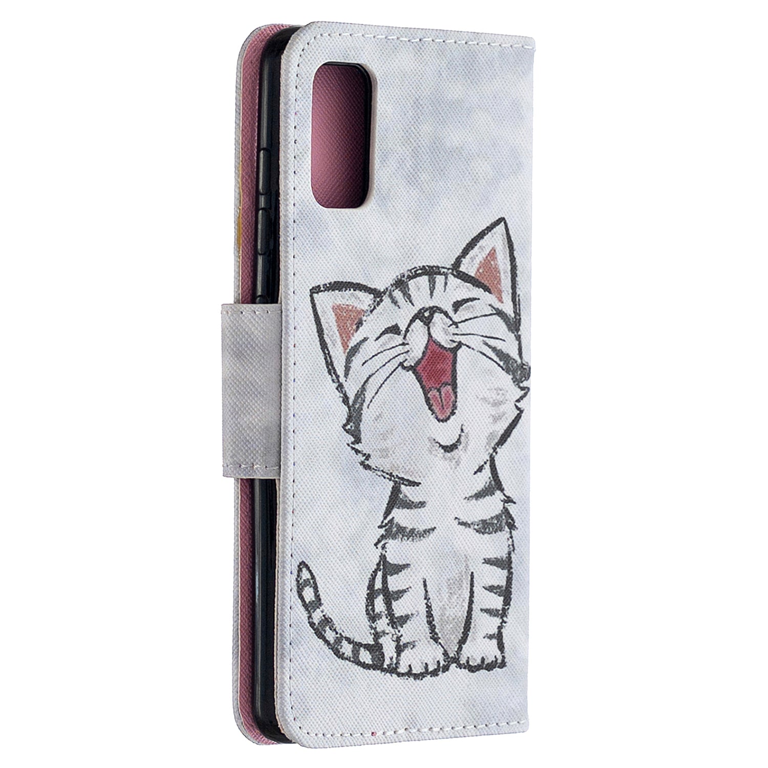 For Samsung Galaxy S20 FE 4G/5G/S20 Lite/S20 FE 2022 Pattern Printing PU Leather Wallet Stand Phone Cover - Cat