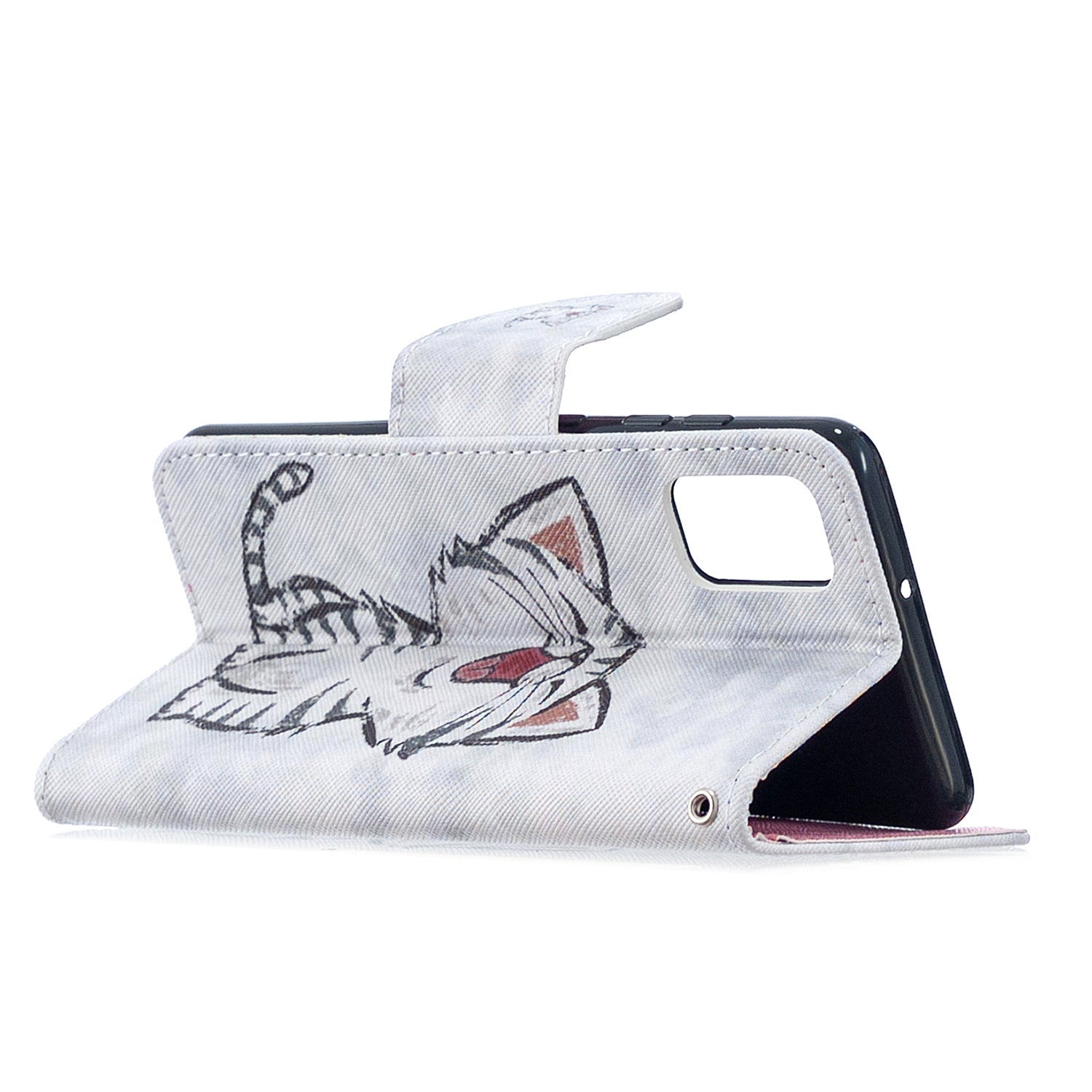 For Samsung Galaxy S20 FE 4G/5G/S20 Lite/S20 FE 2022 Pattern Printing PU Leather Wallet Stand Phone Cover - Cat