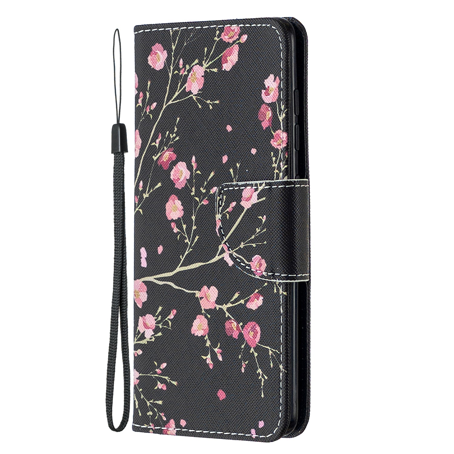 For Samsung Galaxy S20 FE 4G/5G/S20 Lite/S20 FE 2022 Pattern Printing PU Leather Wallet Stand Phone Cover - Red Flower