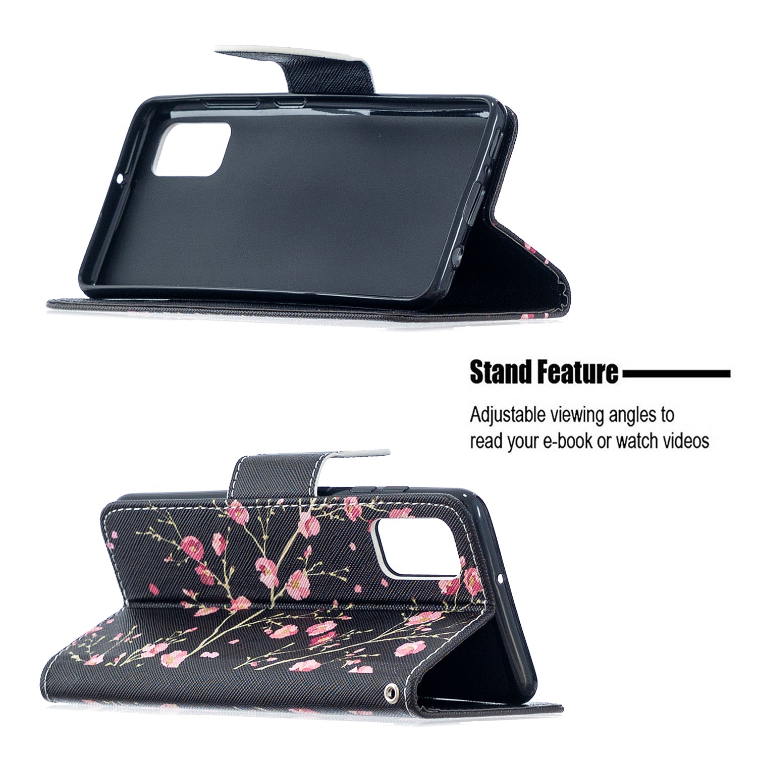 For Samsung Galaxy S20 FE 4G/5G/S20 Lite/S20 FE 2022 Pattern Printing PU Leather Wallet Stand Phone Cover - Red Flower