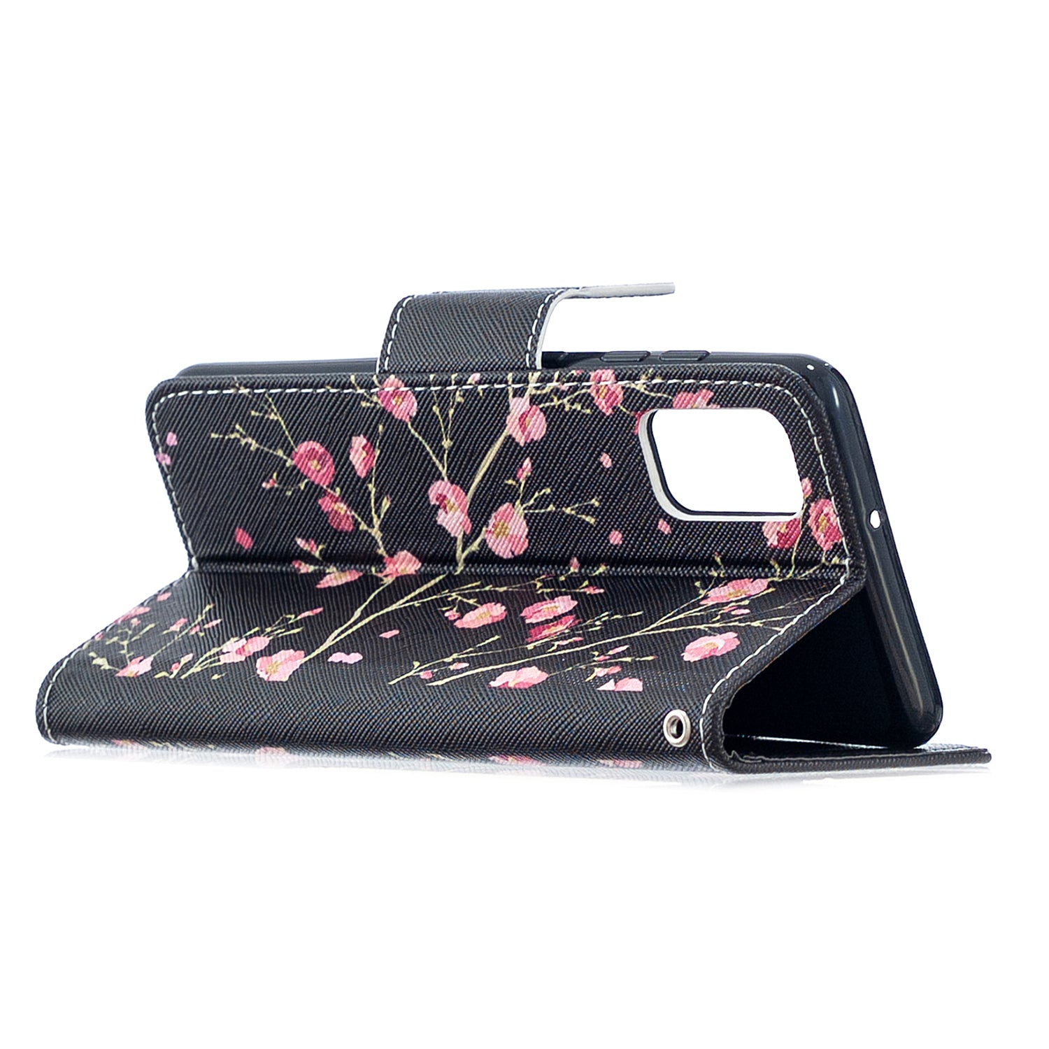 For Samsung Galaxy S20 FE 4G/5G/S20 Lite/S20 FE 2022 Pattern Printing PU Leather Wallet Stand Phone Cover - Red Flower