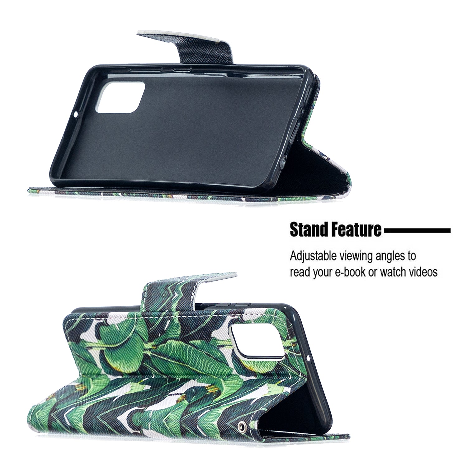 For Samsung Galaxy S20 FE 4G/5G/S20 Lite/S20 FE 2022 Pattern Printing PU Leather Wallet Stand Phone Cover - Leaf