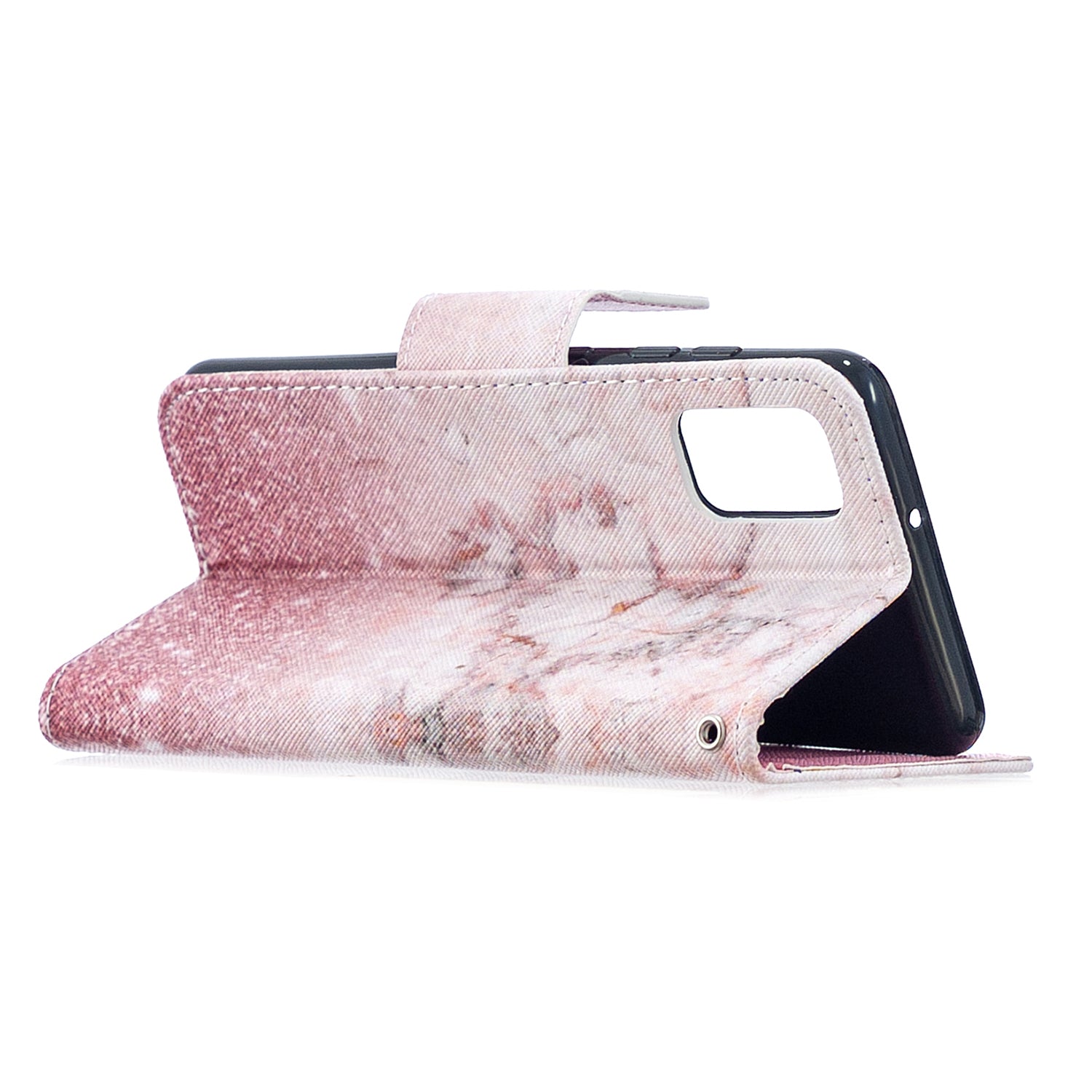 For Samsung Galaxy S20 FE 4G/5G/S20 Lite/S20 FE 2022 Pattern Printing PU Leather Wallet Stand Phone Cover - Pink Glitter Powder