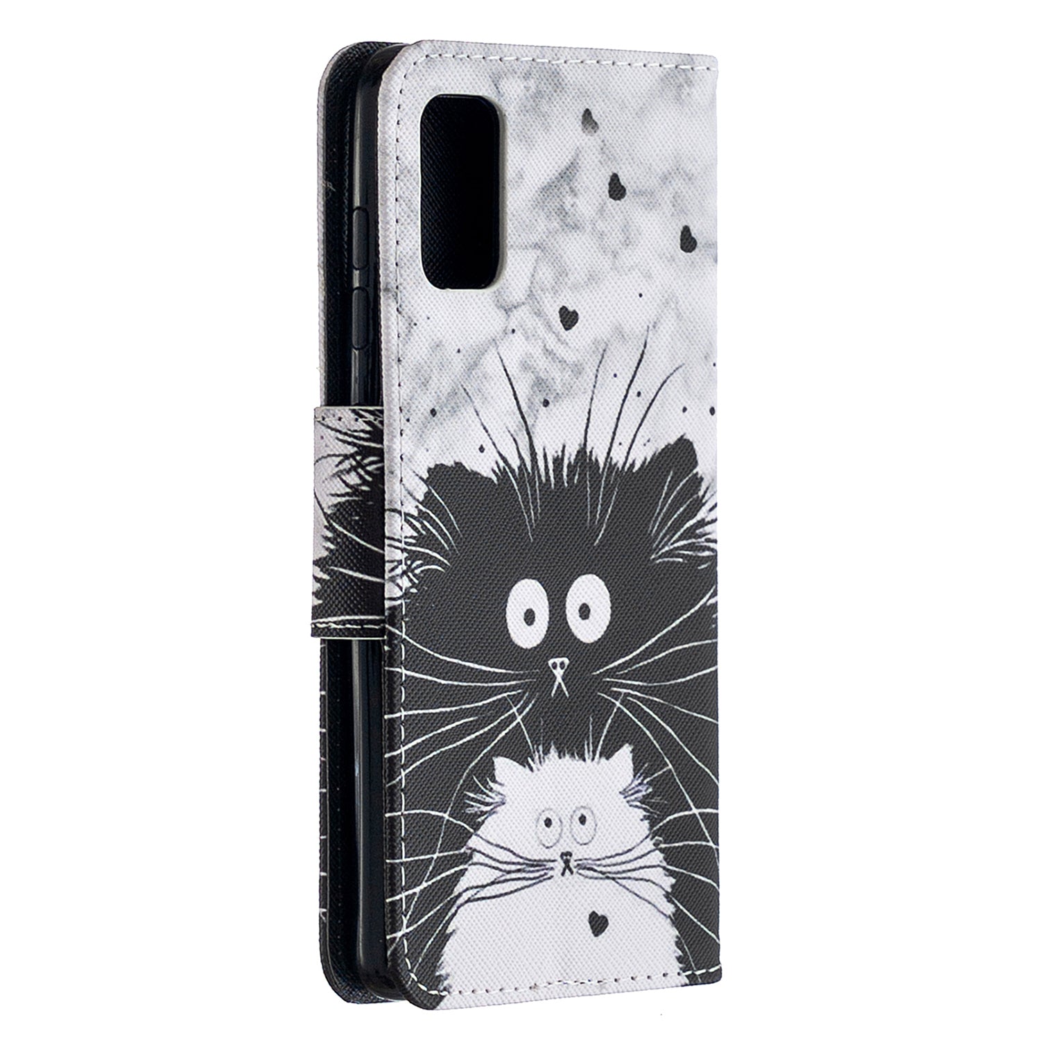 For Samsung Galaxy S20 FE 4G/5G/S20 Lite/S20 FE 2022 Pattern Printing PU Leather Wallet Stand Phone Cover - Two Cats