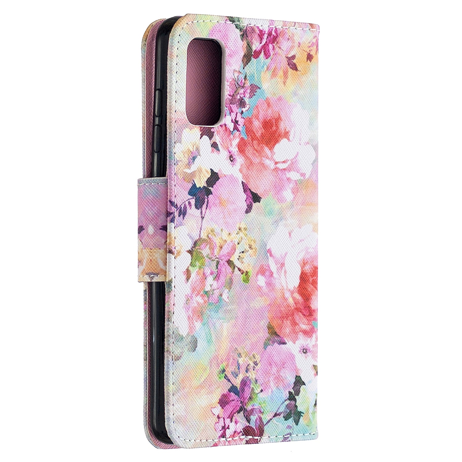 For Samsung Galaxy S20 FE 4G/5G/S20 Lite/S20 FE 2022 Pattern Printing PU Leather Wallet Stand Phone Cover - Beautiful Flower