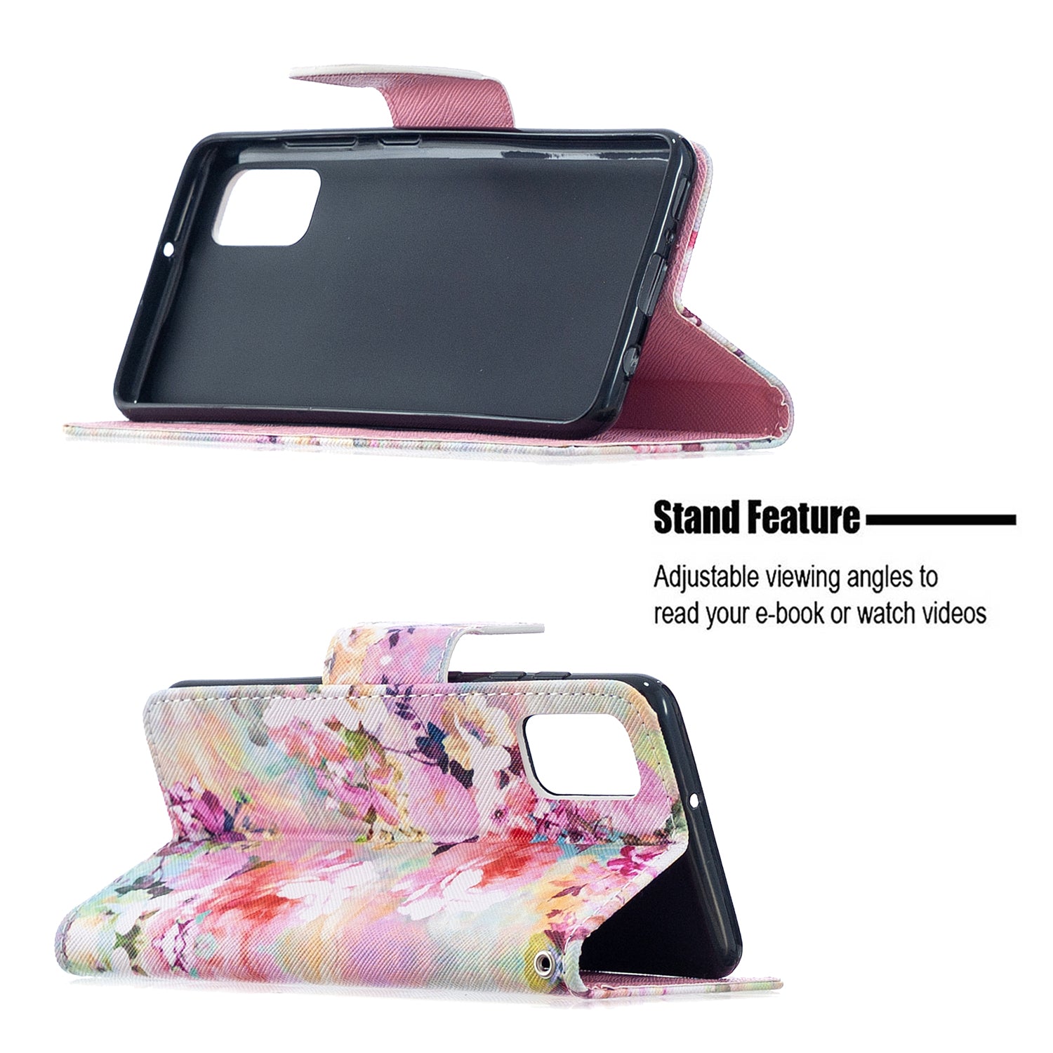 For Samsung Galaxy S20 FE 4G/5G/S20 Lite/S20 FE 2022 Pattern Printing PU Leather Wallet Stand Phone Cover - Beautiful Flower