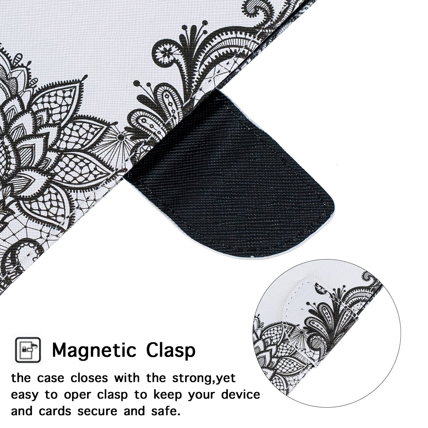 For Samsung Galaxy S20 FE 4G/5G/S20 Lite/S20 FE 2022 Pattern Printing PU Leather Wallet Stand Phone Cover - Lace Flower