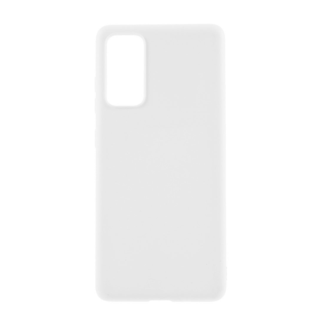 Solid Color Candy TPU Cover with Lanyard for Samsung Galaxy S20 FE/S20 Fan Edition/S20 FE 5G/S20 Fan Edition 5G - White