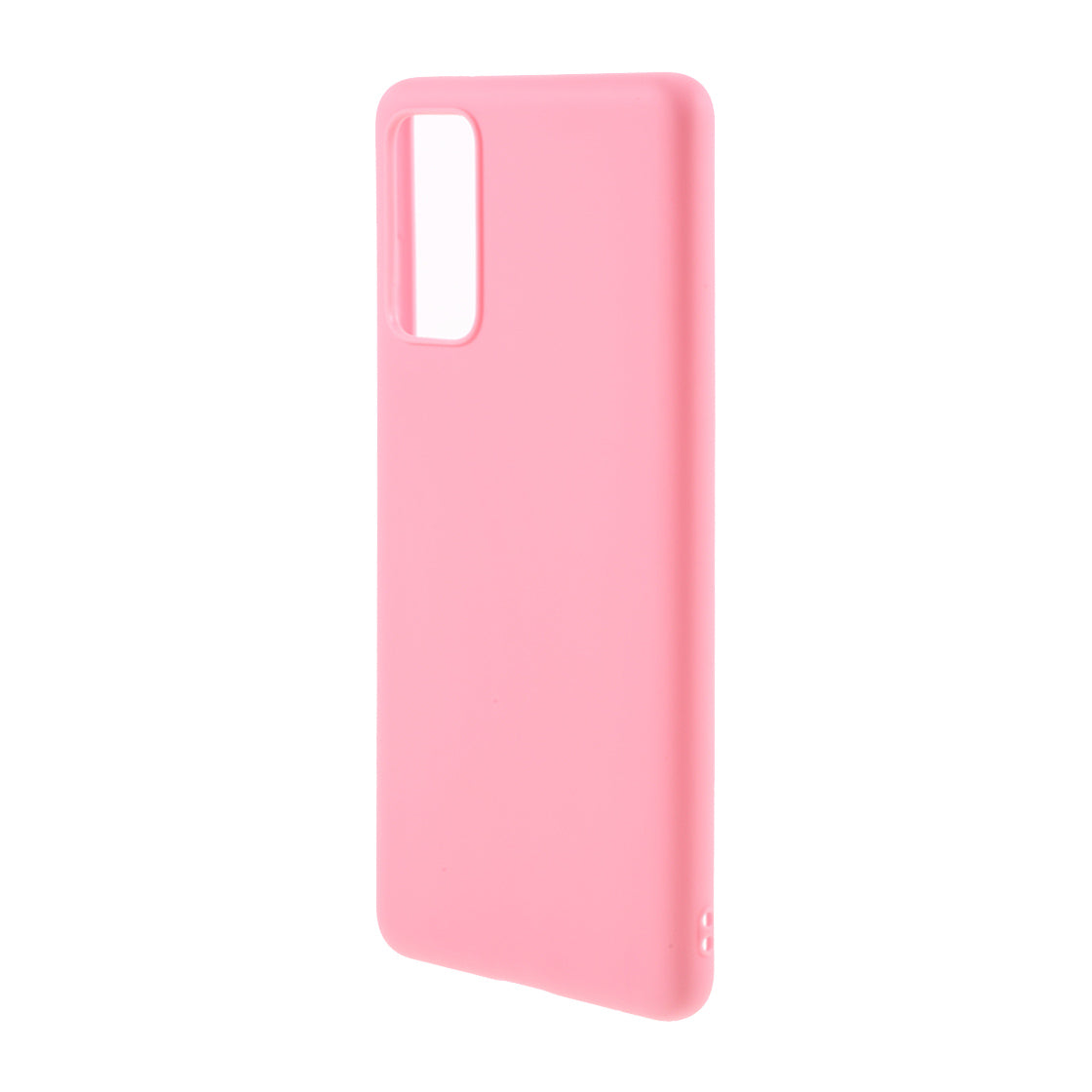 Solid Color Candy TPU Cover with Lanyard for Samsung Galaxy S20 FE/S20 Fan Edition/S20 FE 5G/S20 Fan Edition 5G - Rose