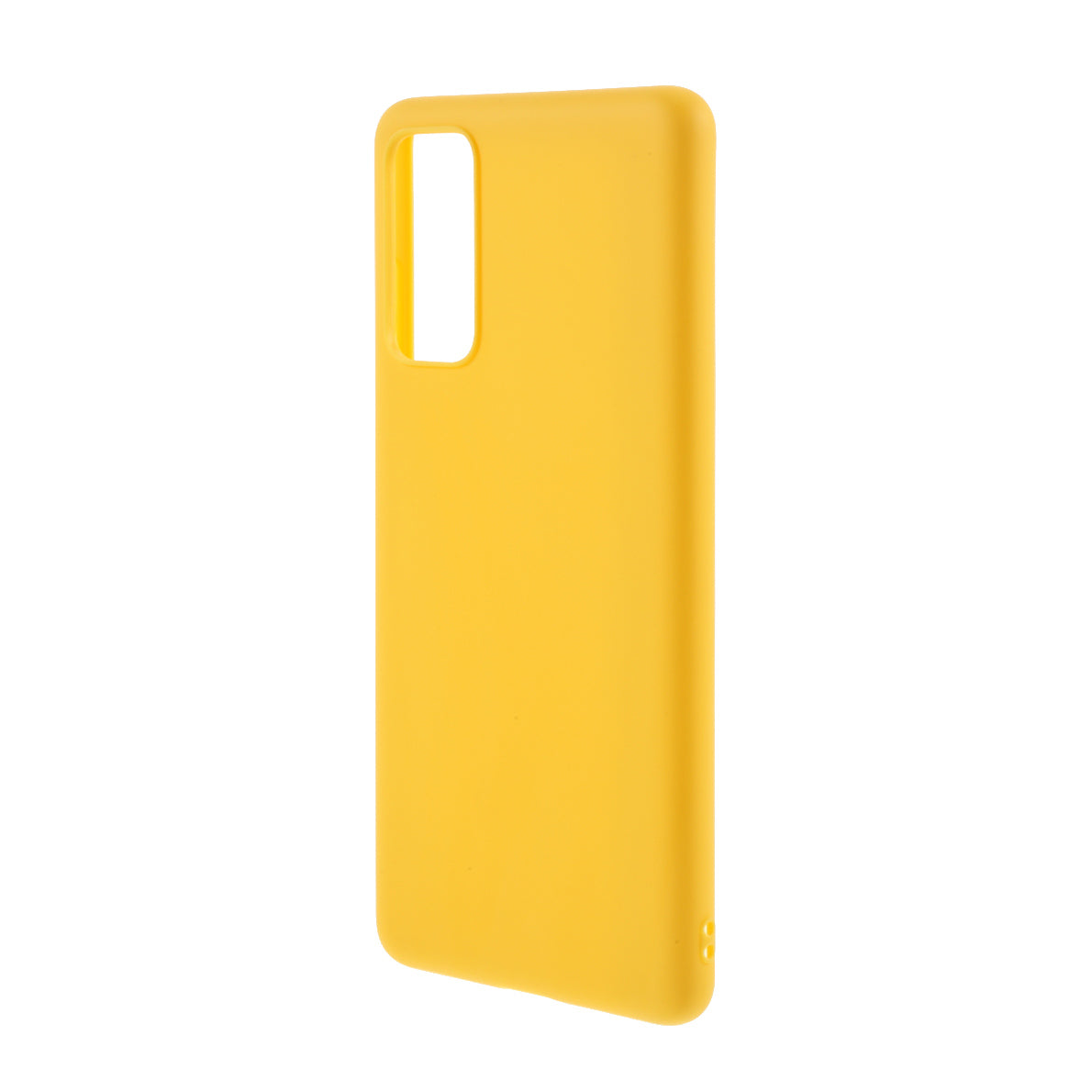 Solid Color Candy TPU Cover with Lanyard for Samsung Galaxy S20 FE/S20 Fan Edition/S20 FE 5G/S20 Fan Edition 5G - Yellow