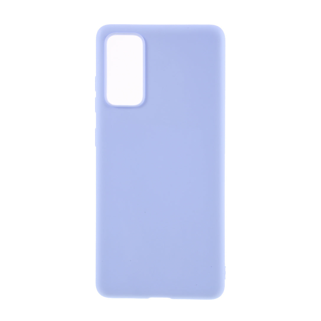 Solid Color Candy TPU Cover with Lanyard for Samsung Galaxy S20 FE/S20 Fan Edition/S20 FE 5G/S20 Fan Edition 5G - Baby Blue