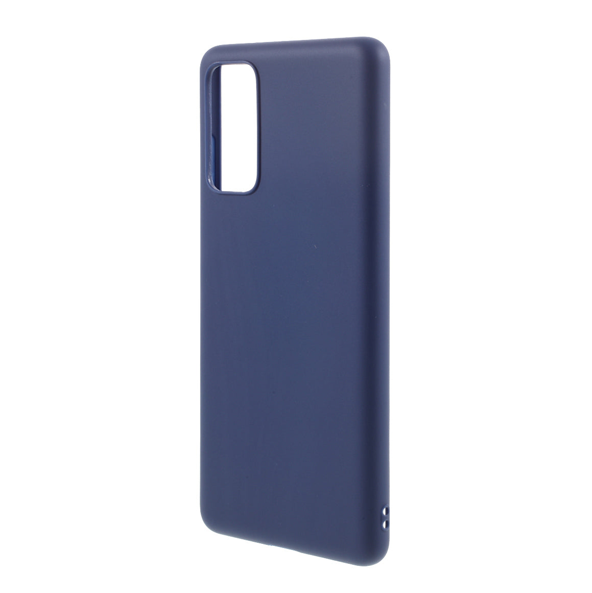 Solid Color Candy TPU Cover with Lanyard for Samsung Galaxy S20 FE/S20 Fan Edition/S20 FE 5G/S20 Fan Edition 5G - Dark Blue