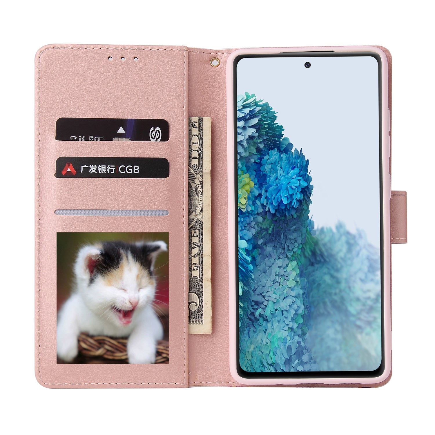 For Samsung Galaxy S20 FE 4G/5G/S20 Lite/S20 FE 2022 Lacquered Marble Pattern Leather Protection Case - Light Pink