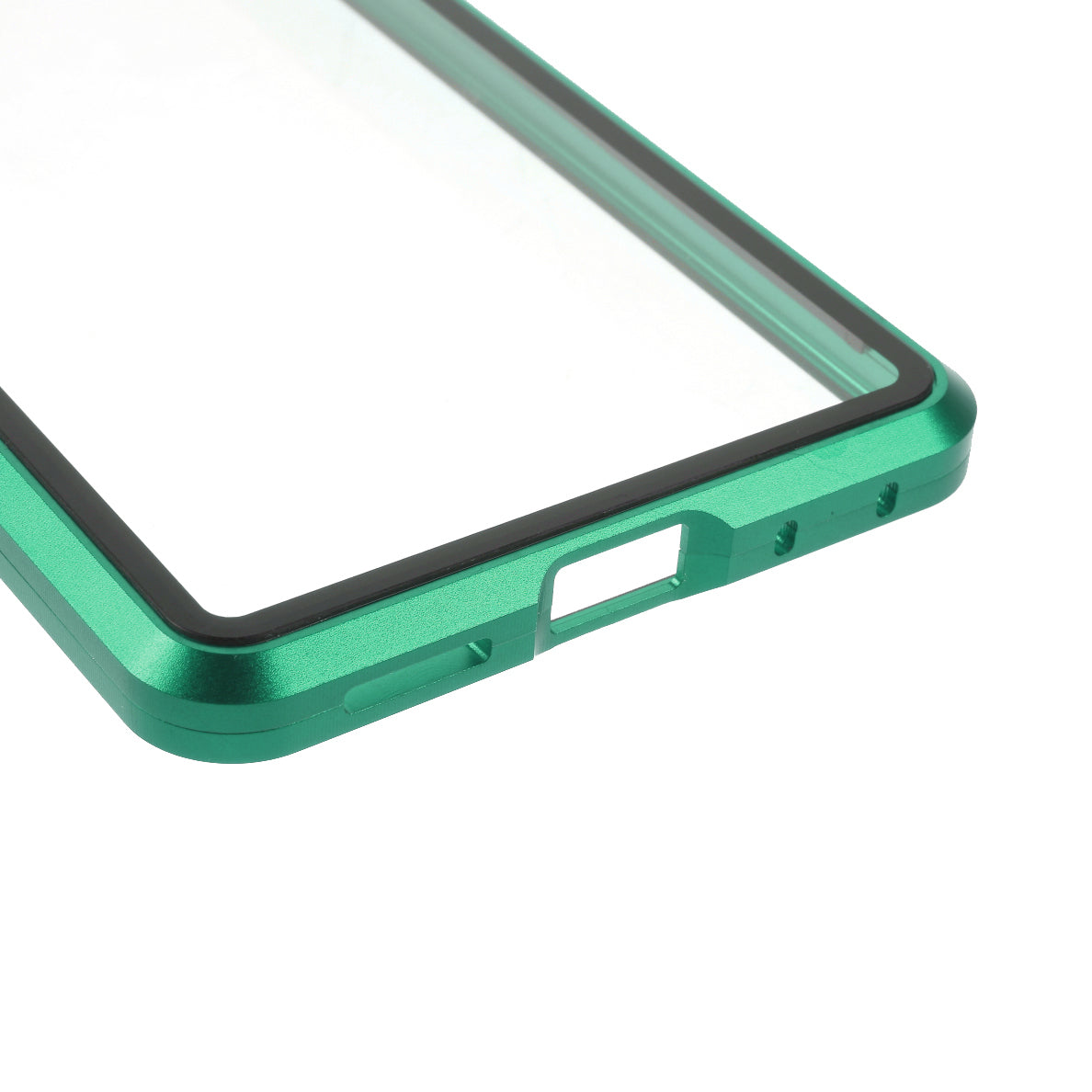 For Samsung Galaxy S20 FE 4G / 5G / S20 Lite / S20 FE 2022 Double-sided Tempered Glass + Magnetic Metal Frame Phone Case - Green