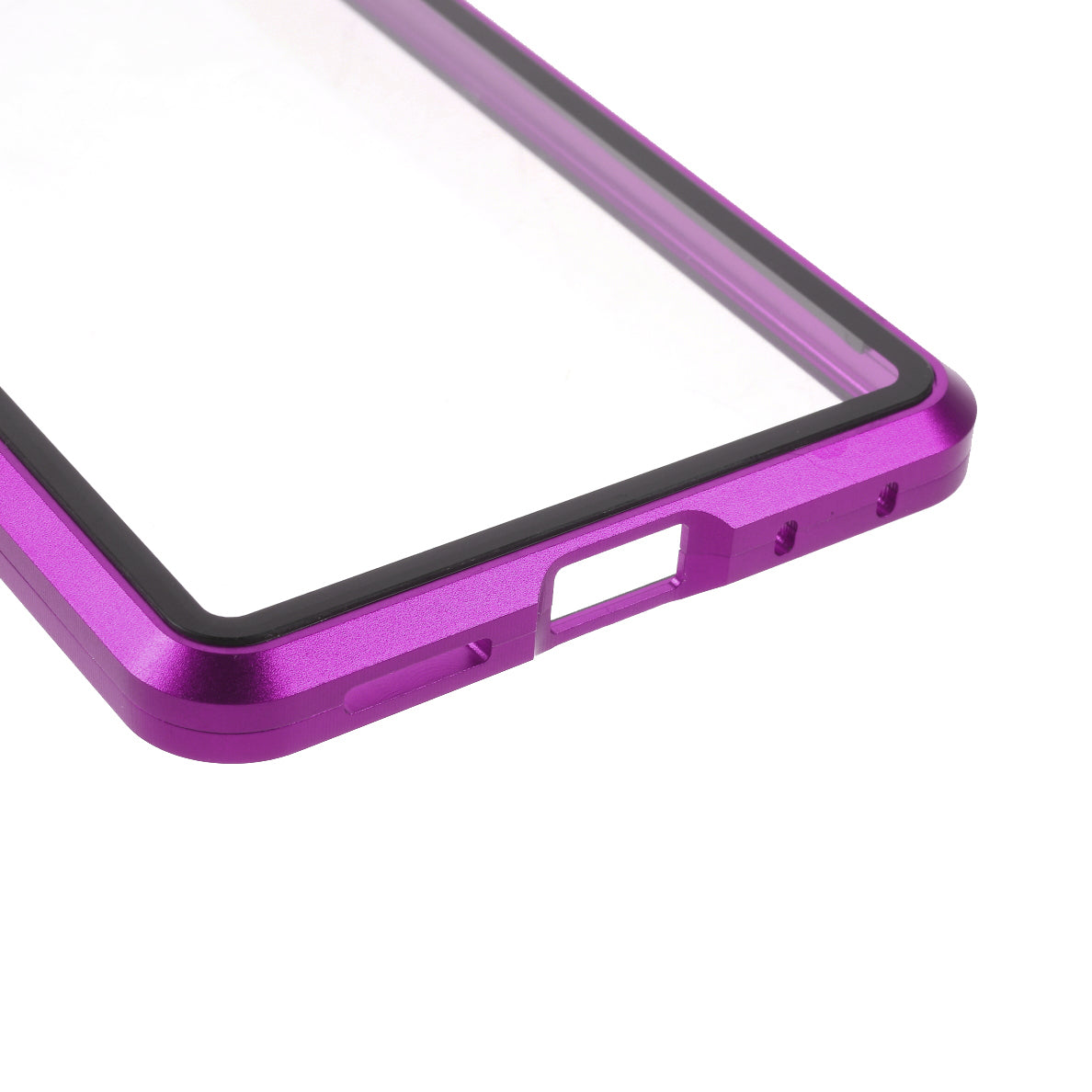 For Samsung Galaxy S20 FE 4G / 5G / S20 Lite / S20 FE 2022 Double-sided Tempered Glass + Magnetic Metal Frame Phone Case - Purple