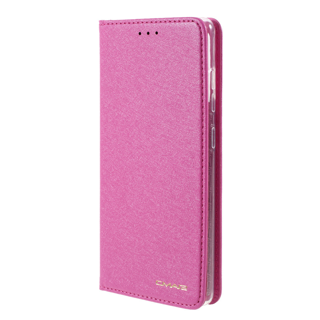 CMAI2 for Samsung Galaxy S20 FE 4G/5G/S20 Lite/S20 FE 2022 Auto-absorbed Folio PU Leather Cover with Card Slots - Rose