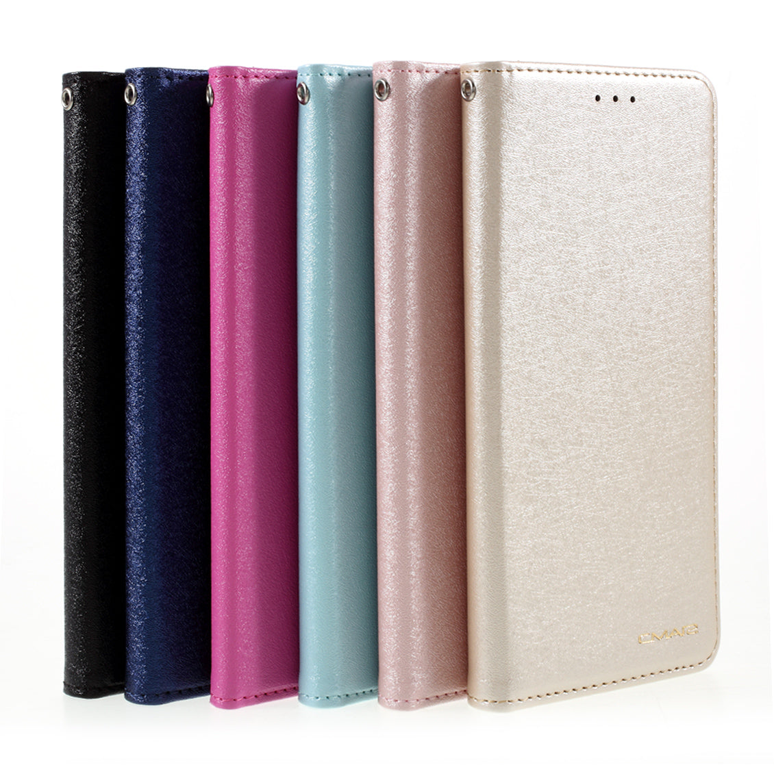 CMAI2 for Samsung Galaxy S20 FE 4G/5G/S20 Lite/S20 FE 2022 Auto-absorbed Folio PU Leather Cover with Card Slots - Rose