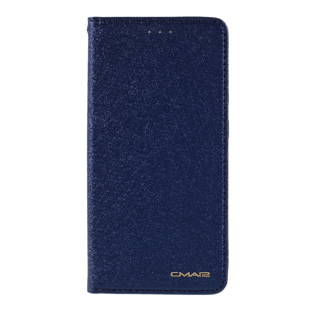 CMAI2 for Samsung Galaxy S20 FE 4G/5G/S20 Lite/S20 FE 2022 Auto-absorbed Folio PU Leather Cover with Card Slots - Dark Blue