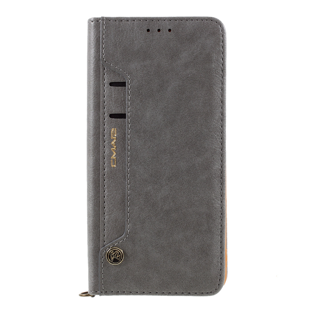 CMAI2 for Samsung Galaxy S20 FE 4G/5G/S20 Lite/S20 FE 2022 Auto-absorbed Folio PU Leather Cover with Card Slots - Grey