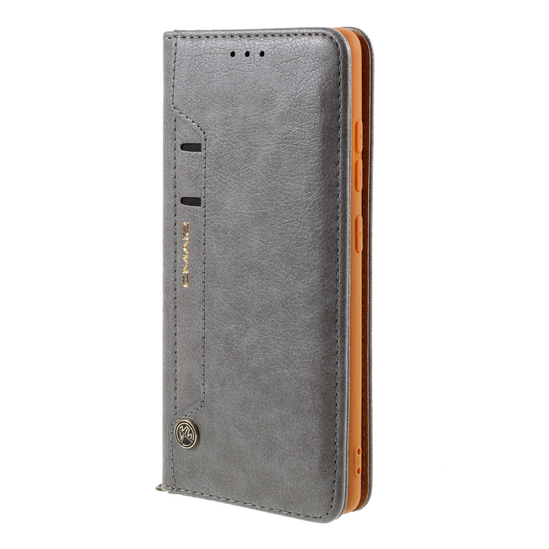 CMAI2 for Samsung Galaxy S20 FE 4G/5G/S20 Lite/S20 FE 2022 Auto-absorbed Folio PU Leather Cover with Card Slots - Grey