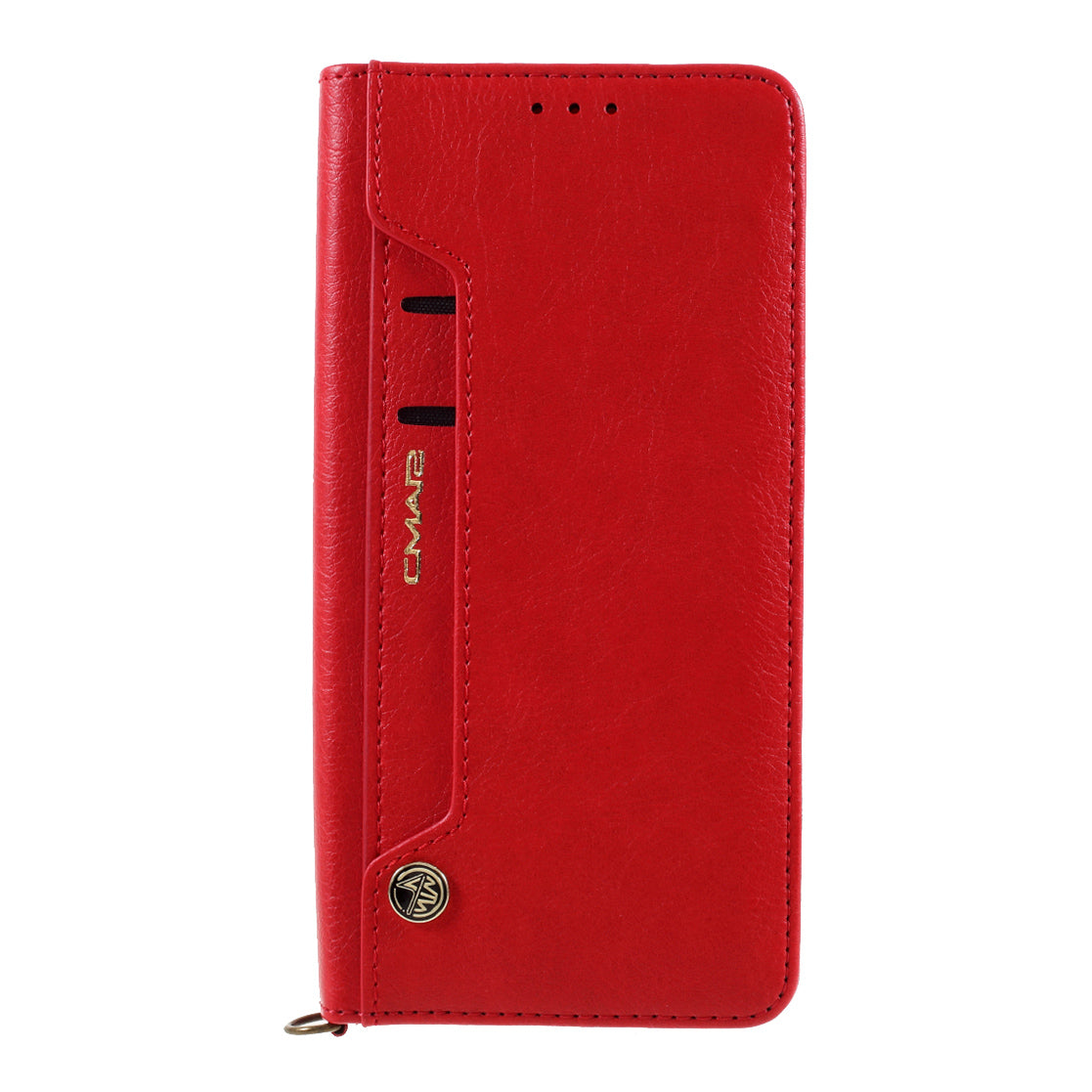 CMAI2 for Samsung Galaxy S20 FE 4G/5G/S20 Lite/S20 FE 2022 Auto-absorbed Folio PU Leather Cover with Card Slots - Red