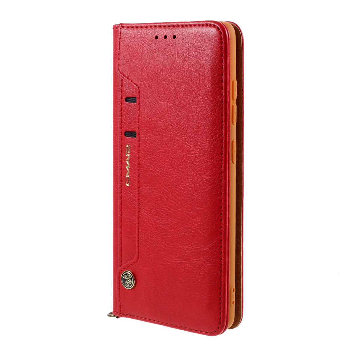 CMAI2 for Samsung Galaxy S20 FE 4G/5G/S20 Lite/S20 FE 2022 Auto-absorbed Folio PU Leather Cover with Card Slots - Red