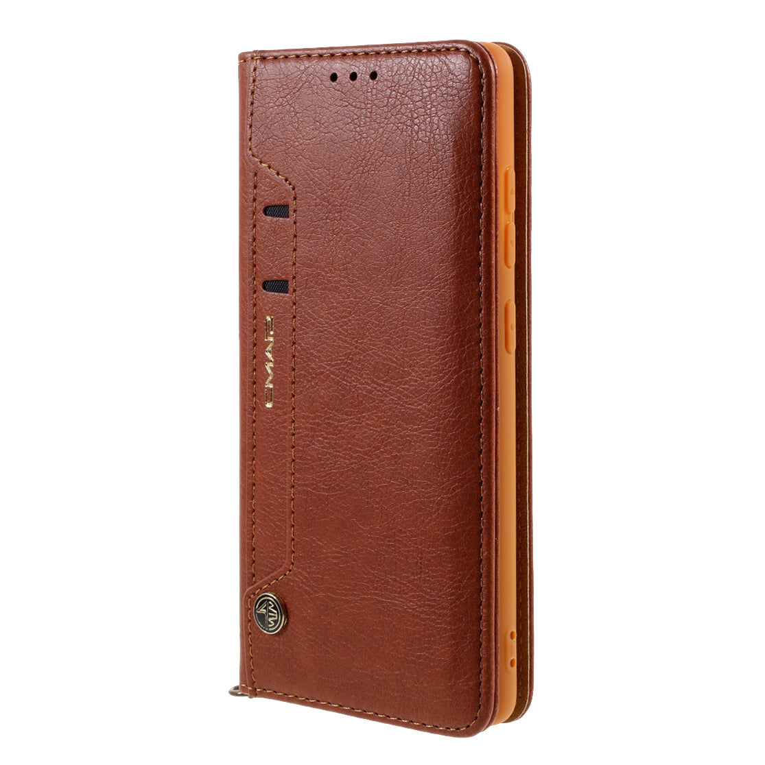 CMAI2 for Samsung Galaxy S20 FE 4G/5G/S20 Lite/S20 FE 2022 Auto-absorbed Folio PU Leather Cover with Card Slots - Brown