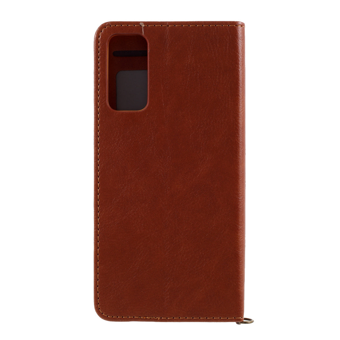 CMAI2 for Samsung Galaxy S20 FE 4G/5G/S20 Lite/S20 FE 2022 Auto-absorbed Folio PU Leather Cover with Card Slots - Brown