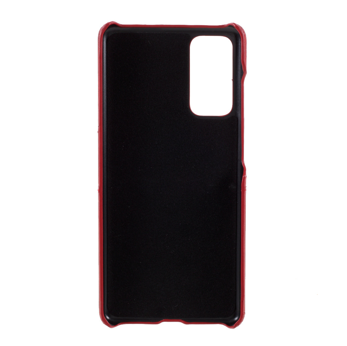 For Samsung Galaxy S20 FE 4G/5G/S20 Lite/S20 FE 2022 Double Card Slots PU Leather Coated PC Cover - Red