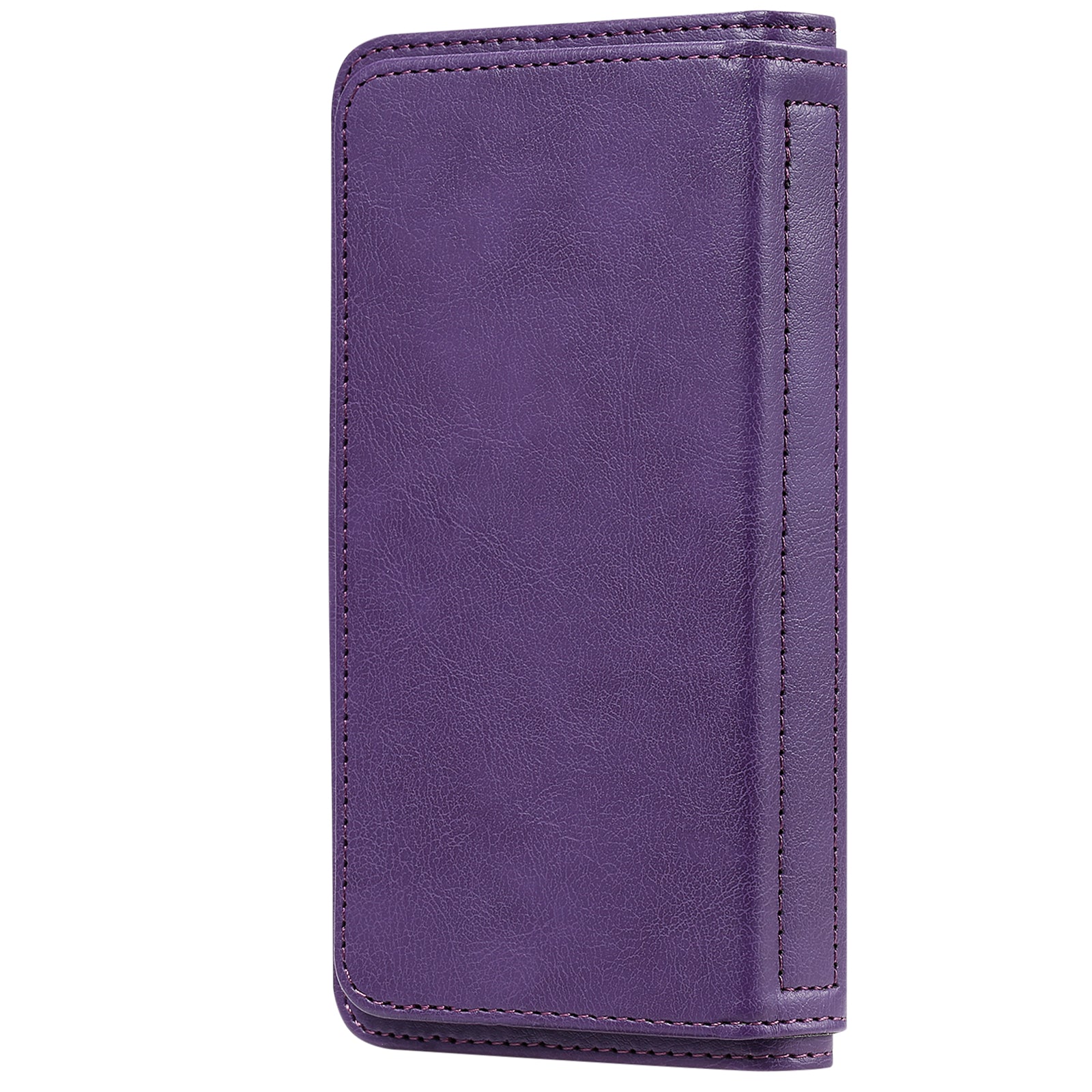 For Samsung Galaxy S20 FE 4G/S20 Fan Edition 4G/S20 FE 5G/S20 Fan Edition 5G/S20 Lite/S20 FE 2022 KT Multi-functional Series-1 New Arrival Leather Cover Shell with KT Multi-functional Series-1 10 Card Slots - Purple